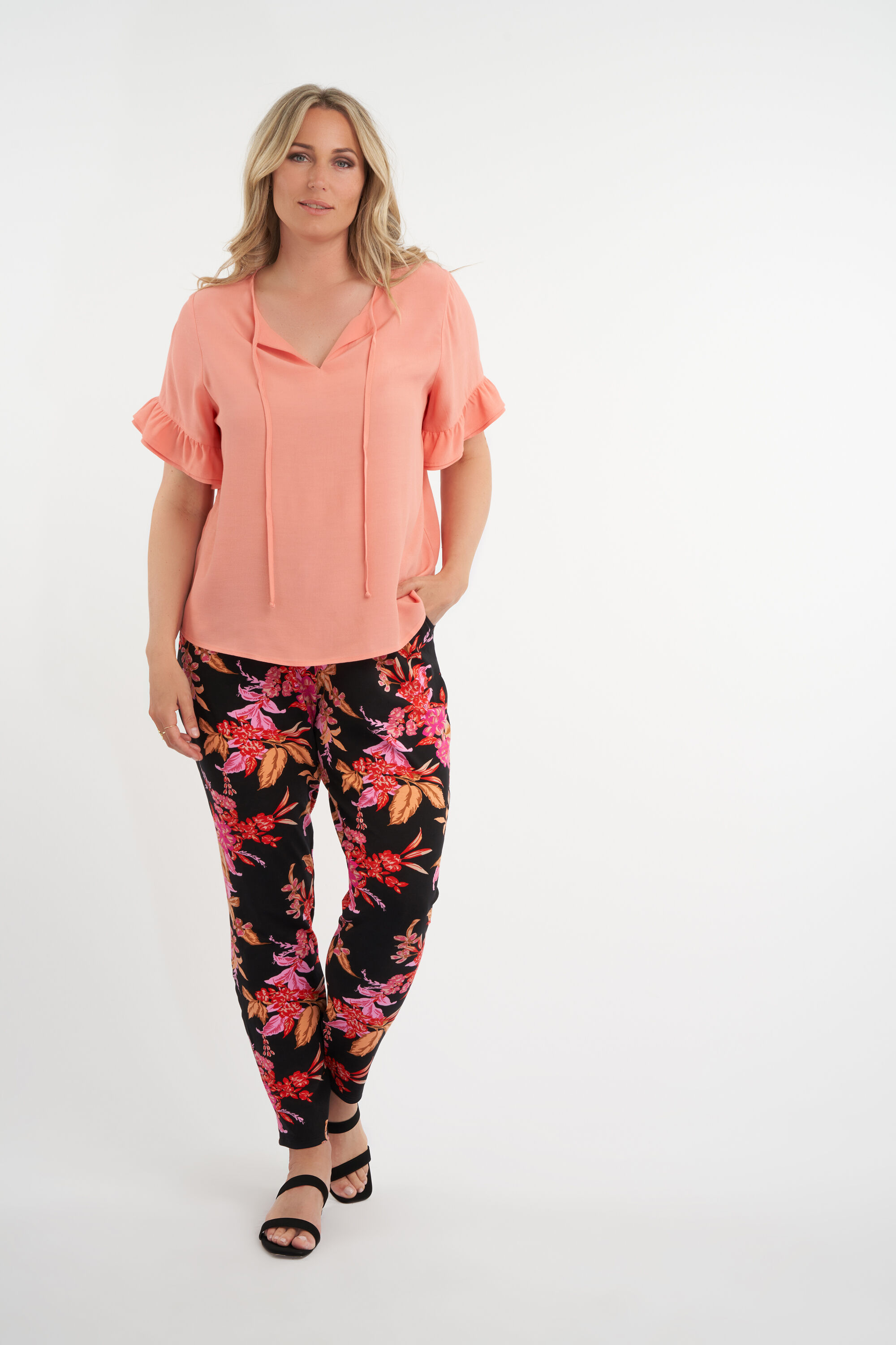 Top met volant mouwen image number 6