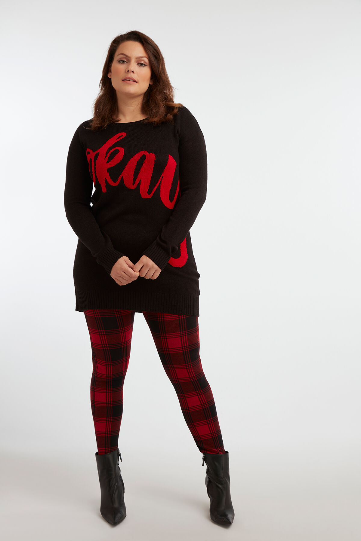 Geruite legging image number 3