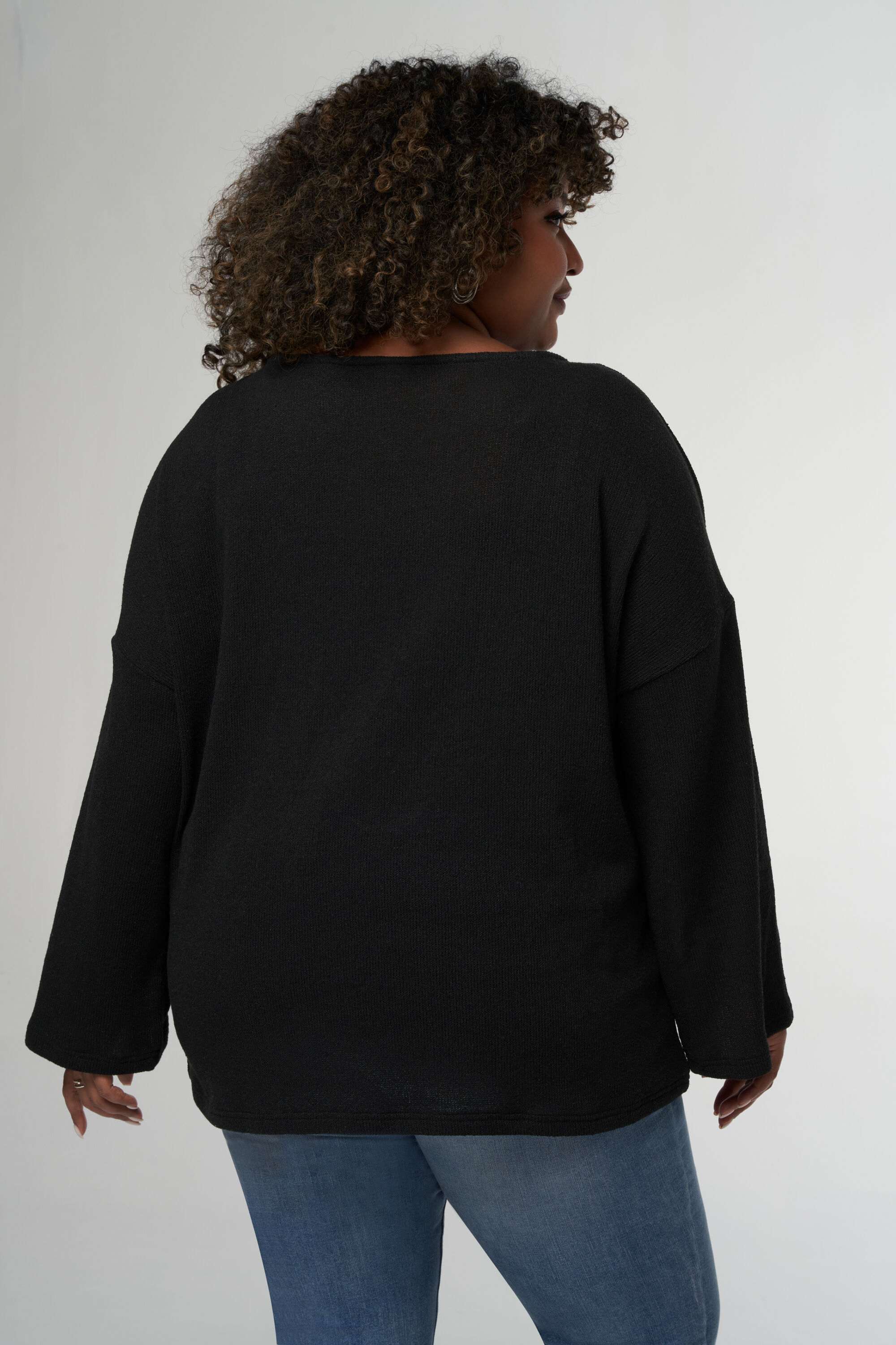 Top met lange uitlopende mouwen image number 3