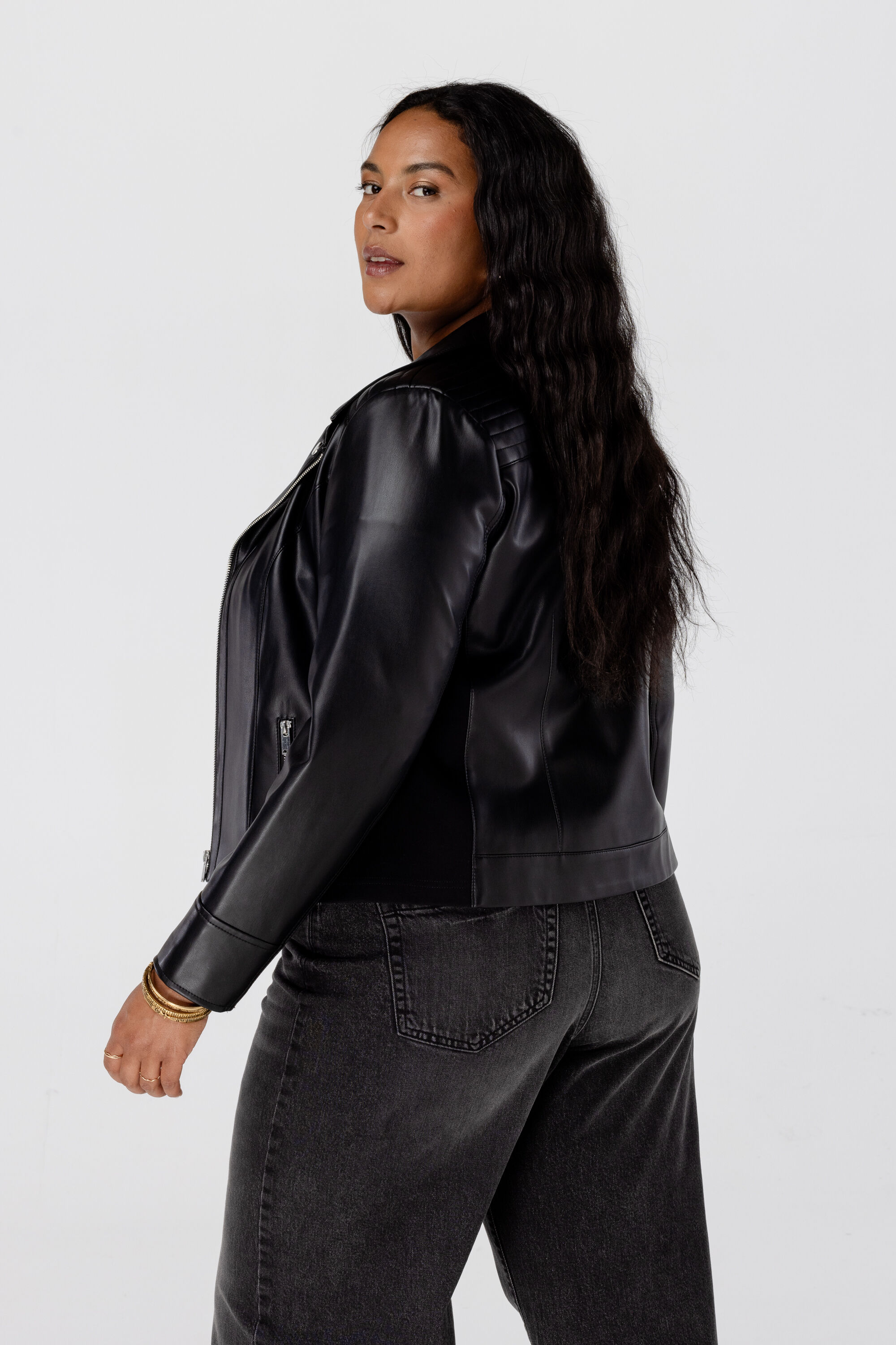 Bikerjasje van imitatieleer image number 3