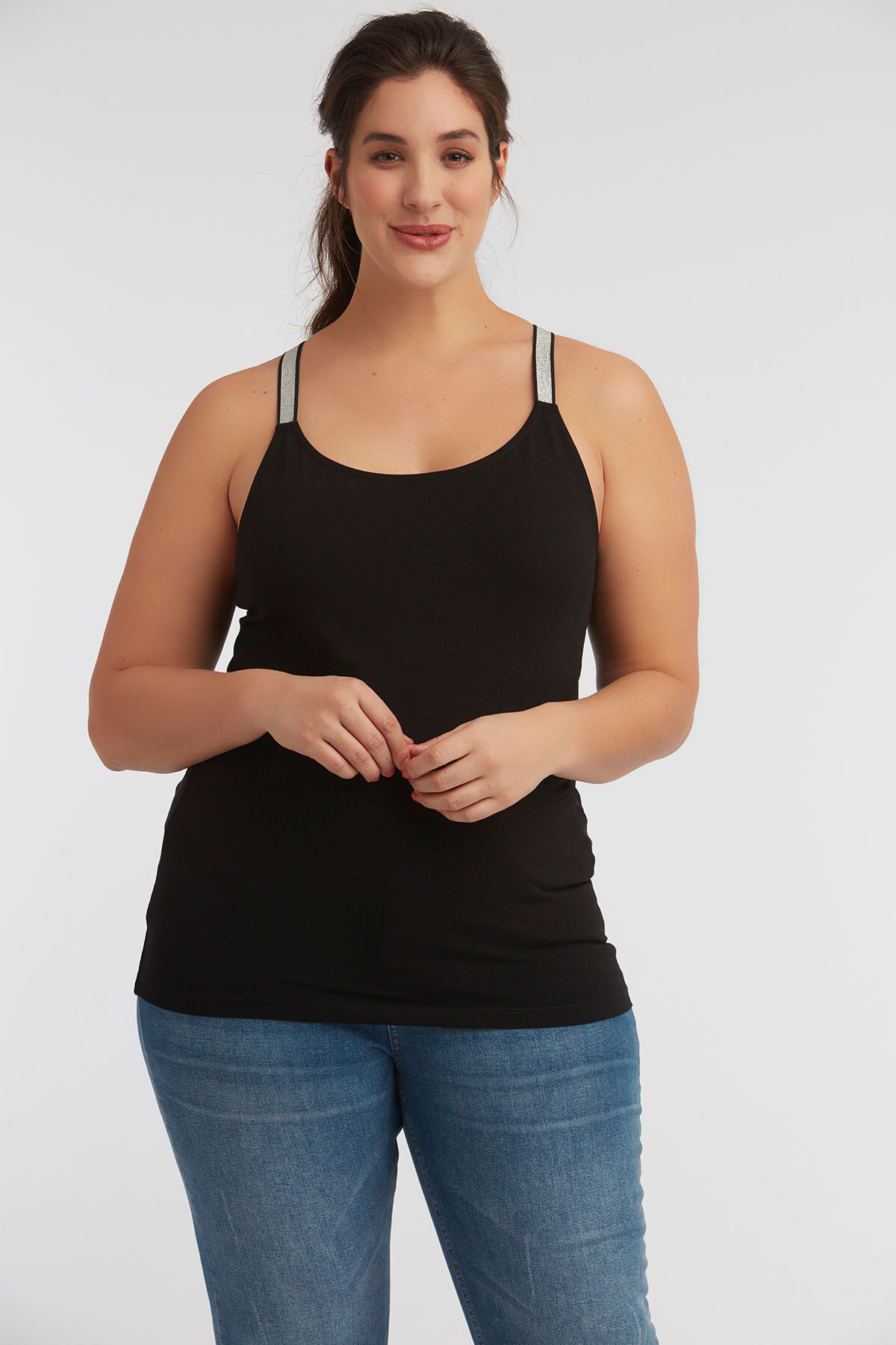Mouwloze top met kruisbandjes image number 3