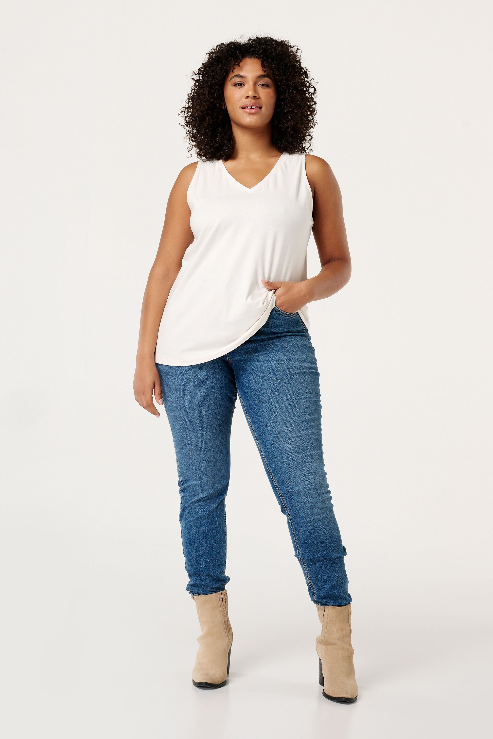 Top met V-hals image number 5