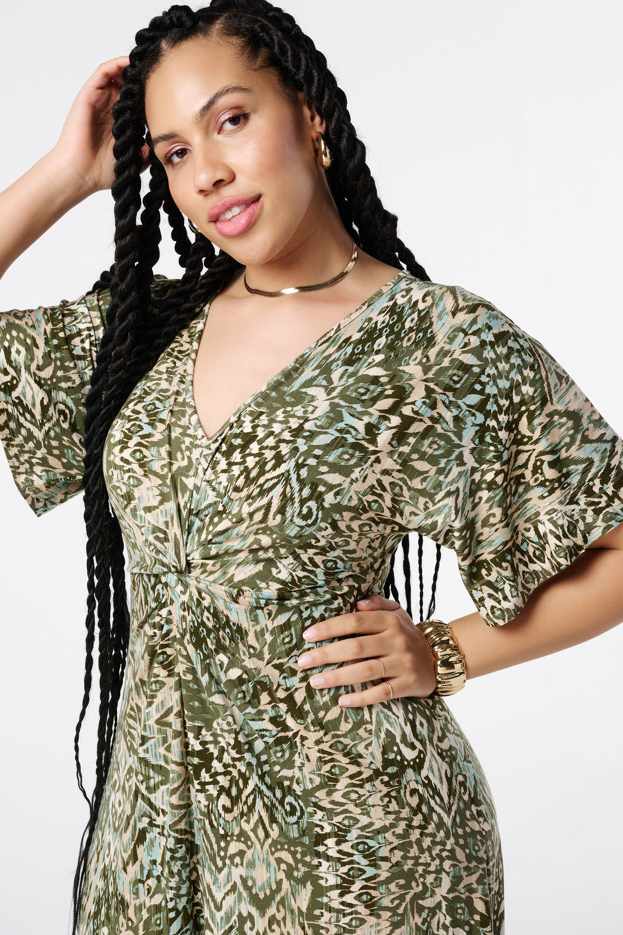 Jurk met twistdetail image number 4