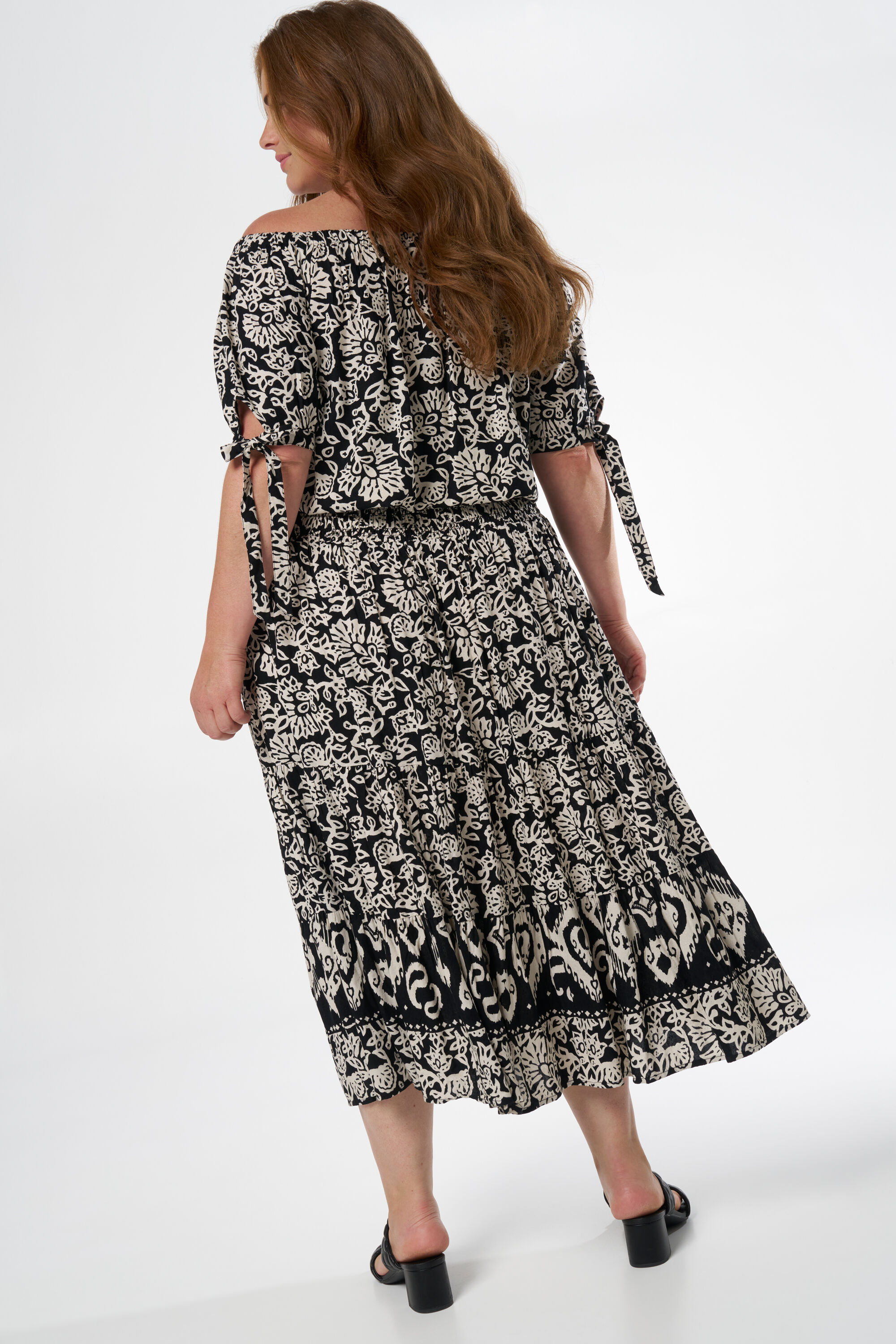 Midi rok met print image number 3