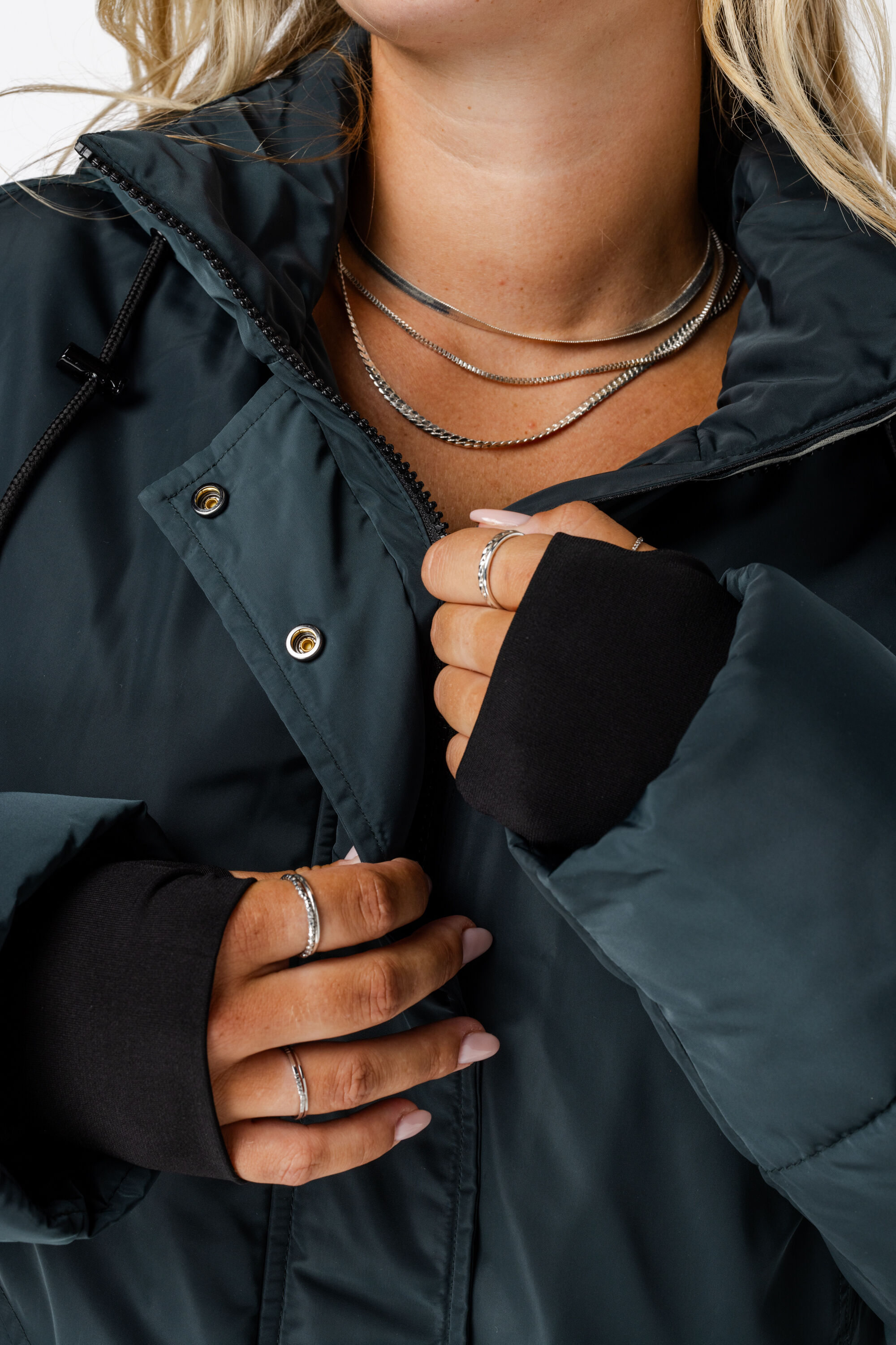 Jas met ritssluiting en capuchon image number 4