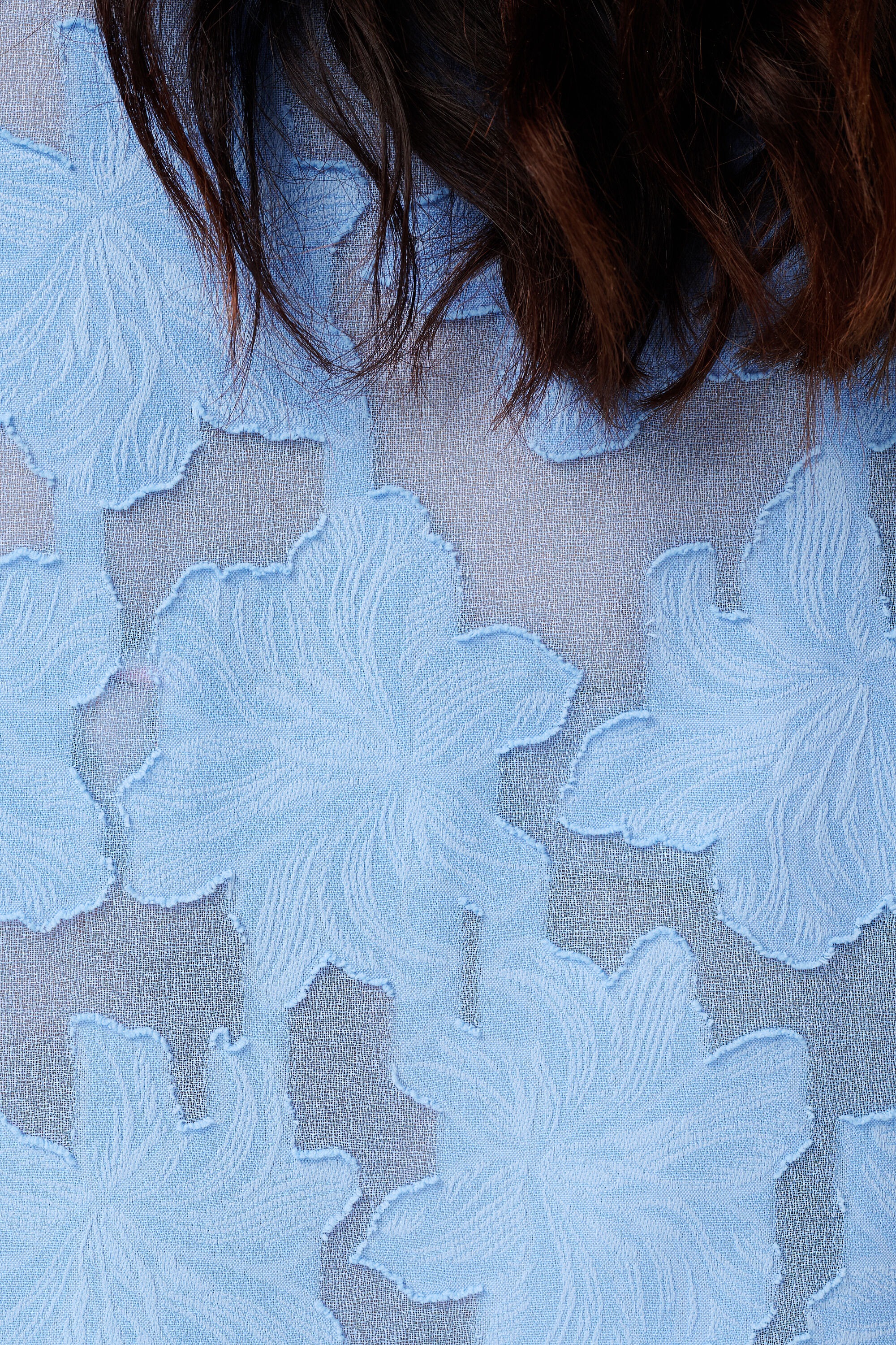 Sheer blouse met bloemen structuur image number 6