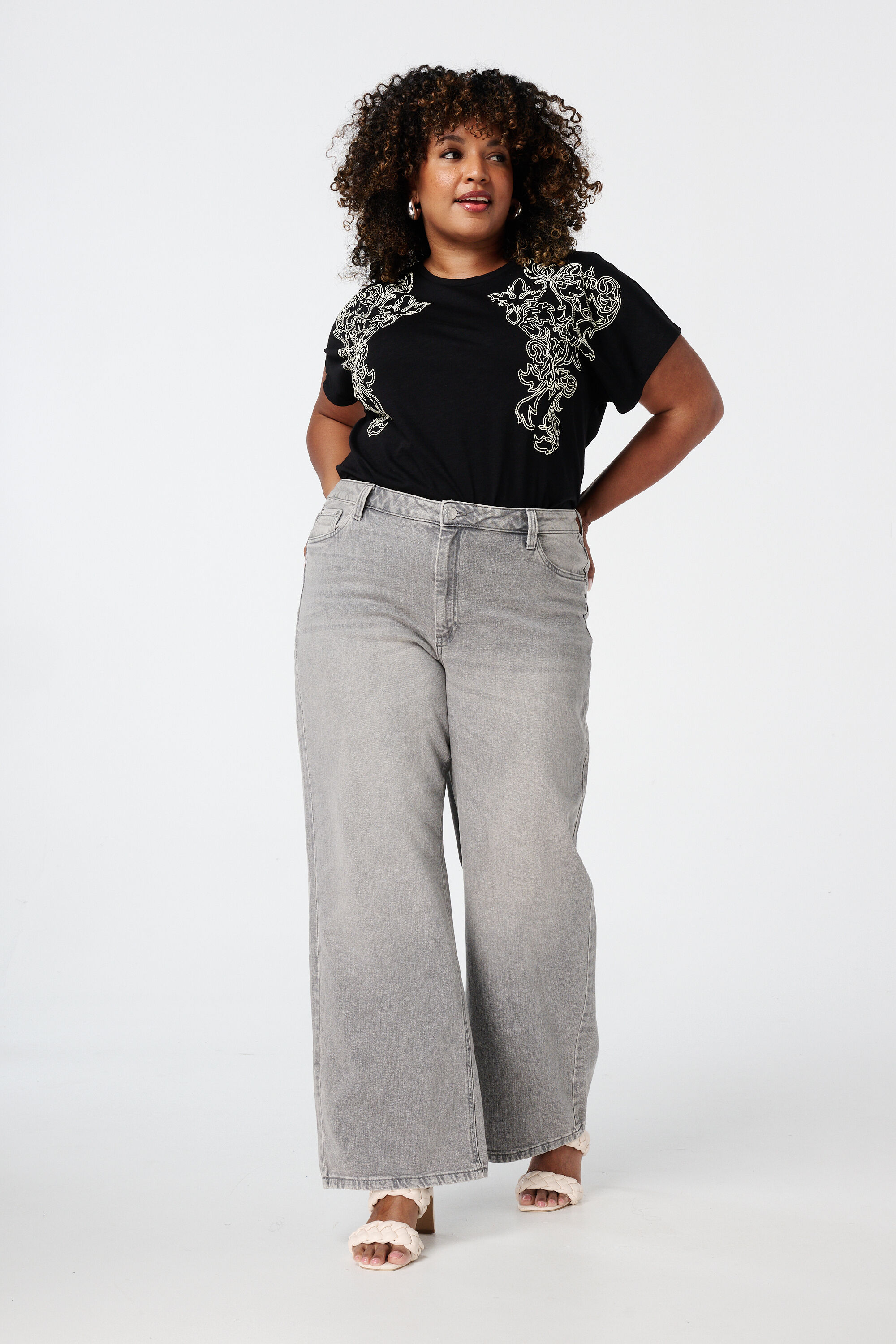 T-shirt met details image number 5