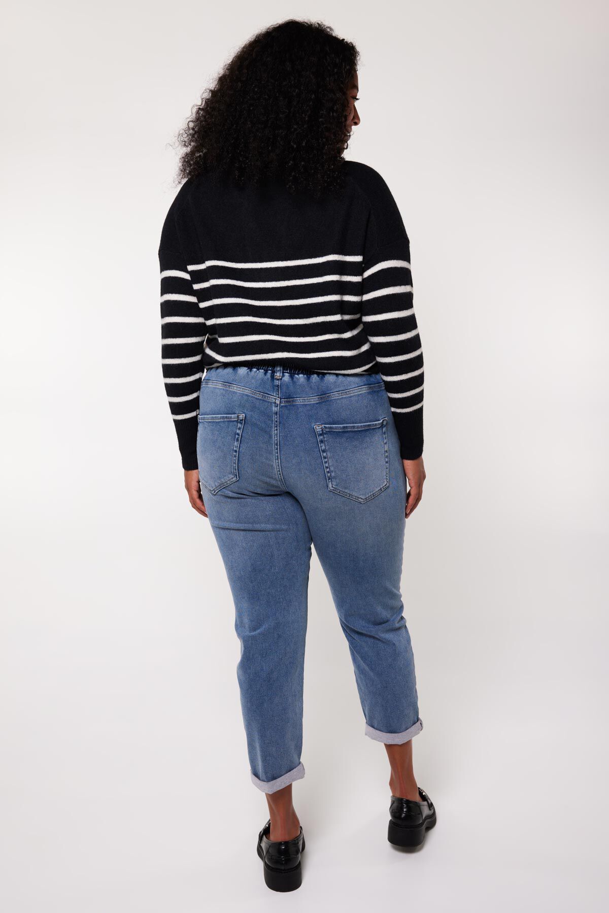 Jog denim broek image number 3
