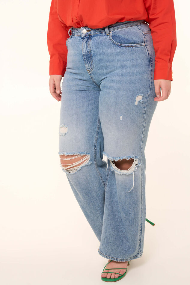 Jeans met wijde pijpen image 6