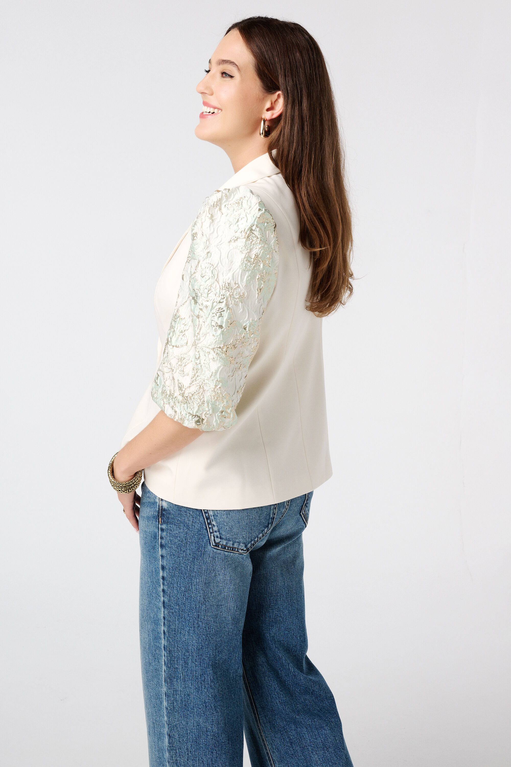 Blazer met korte mouwen met opdruk image number 3