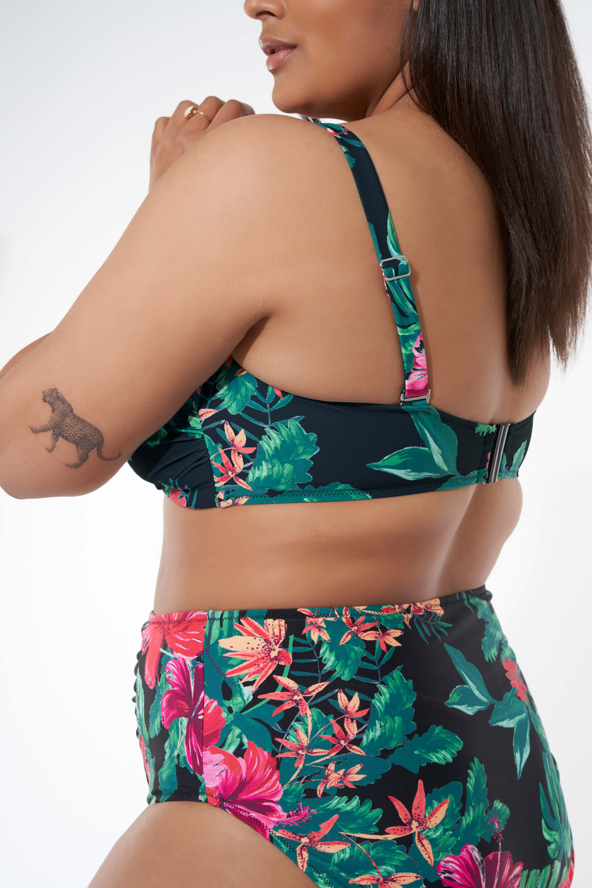 Bandeau bikini top met print image number 3