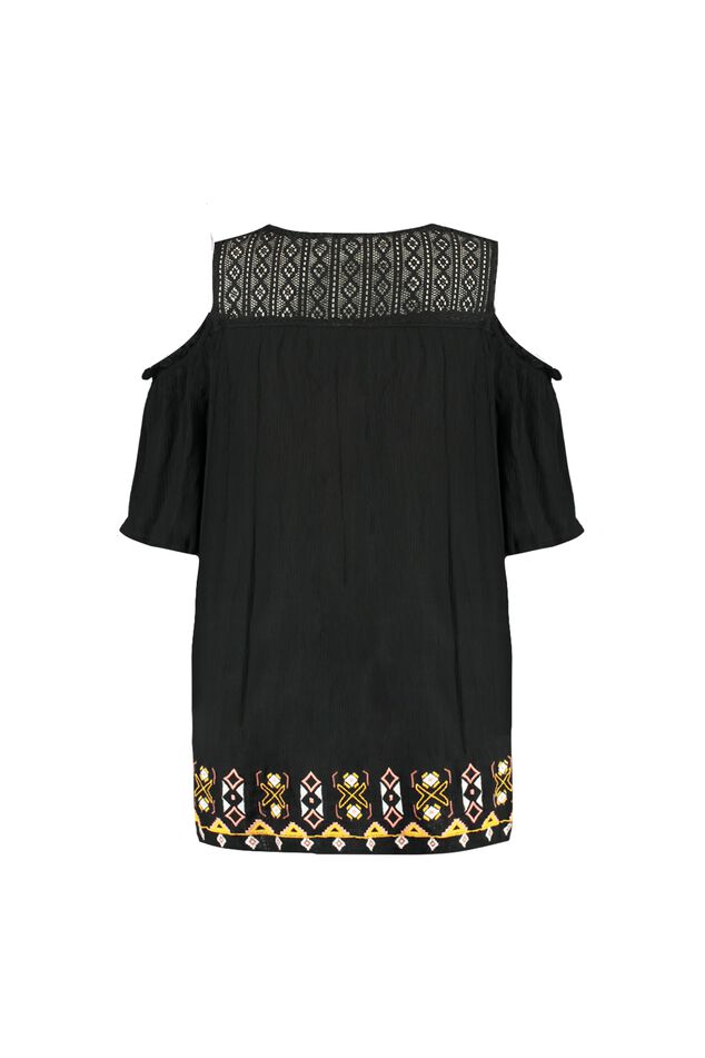 Cold shoulder blouse image number 2