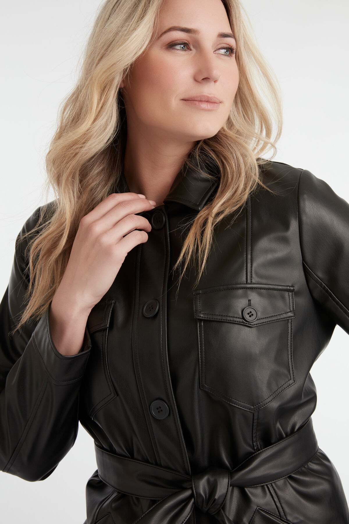 Jas van PU leer image number 4