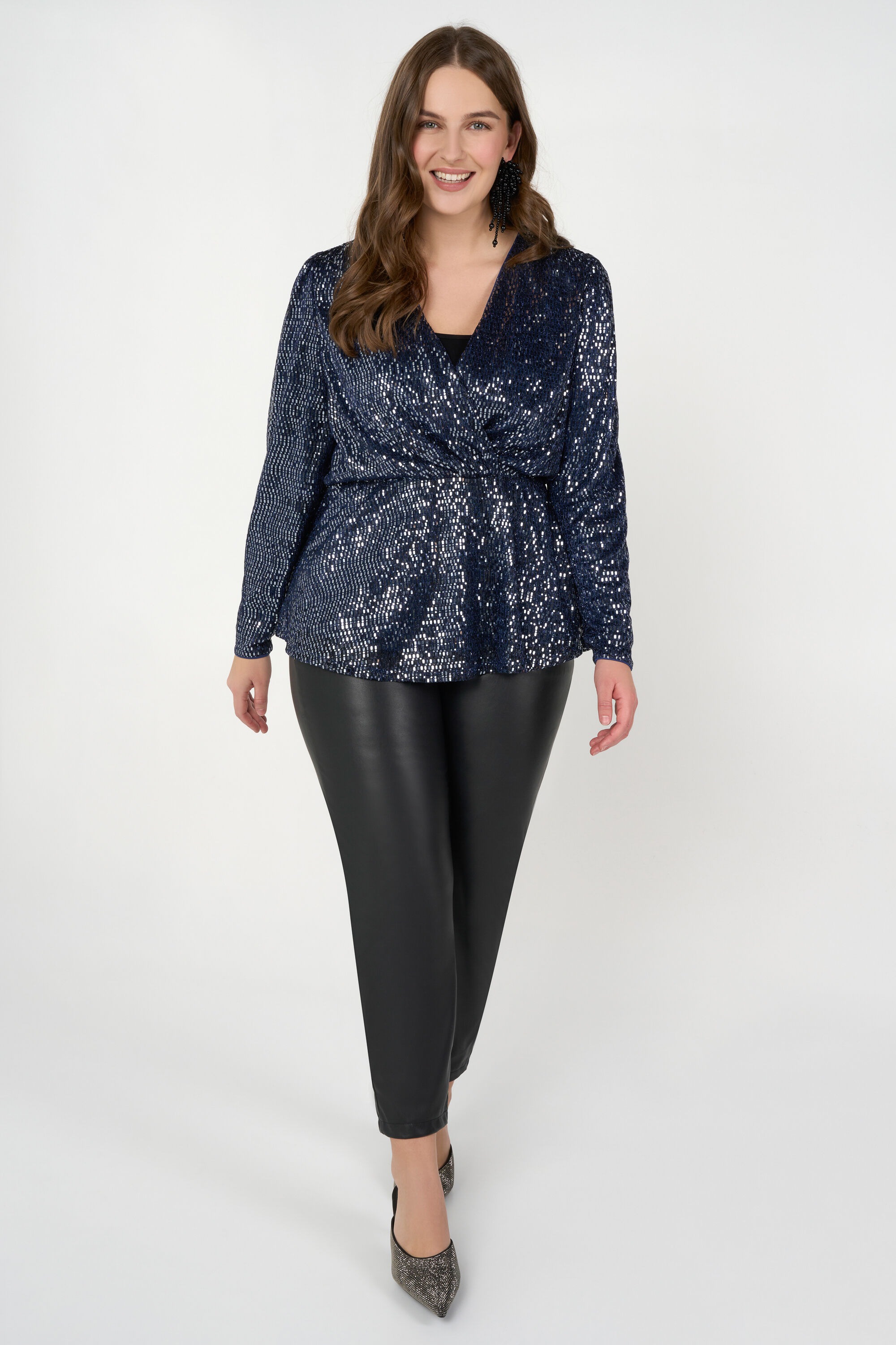 Flared top met pailletten image number 5