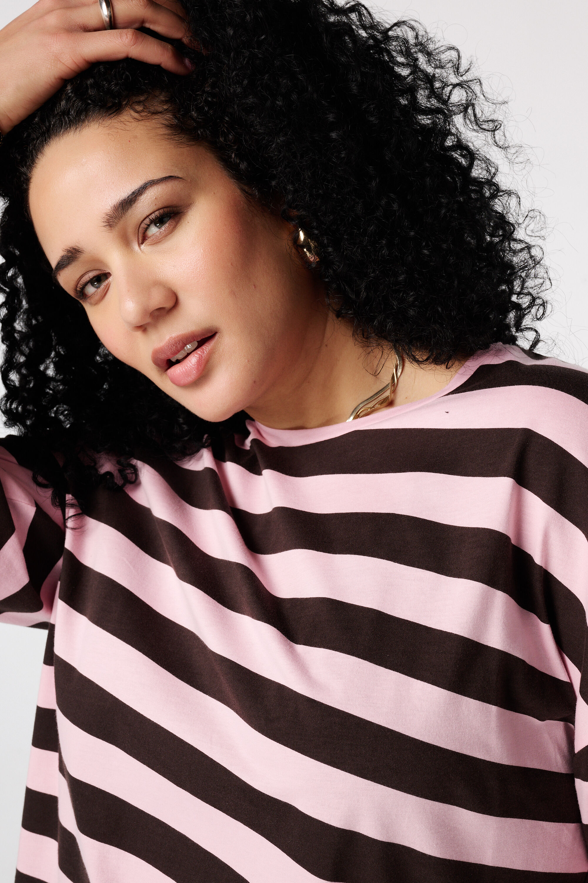 Gestreepte lange mouwen top image number 4