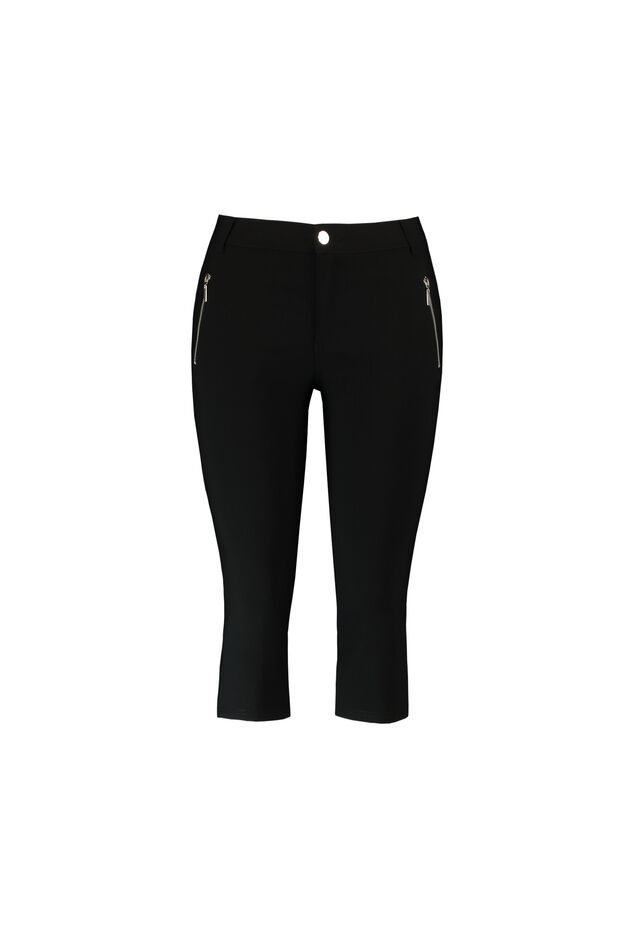 Capri broek met ritsjes image number 1