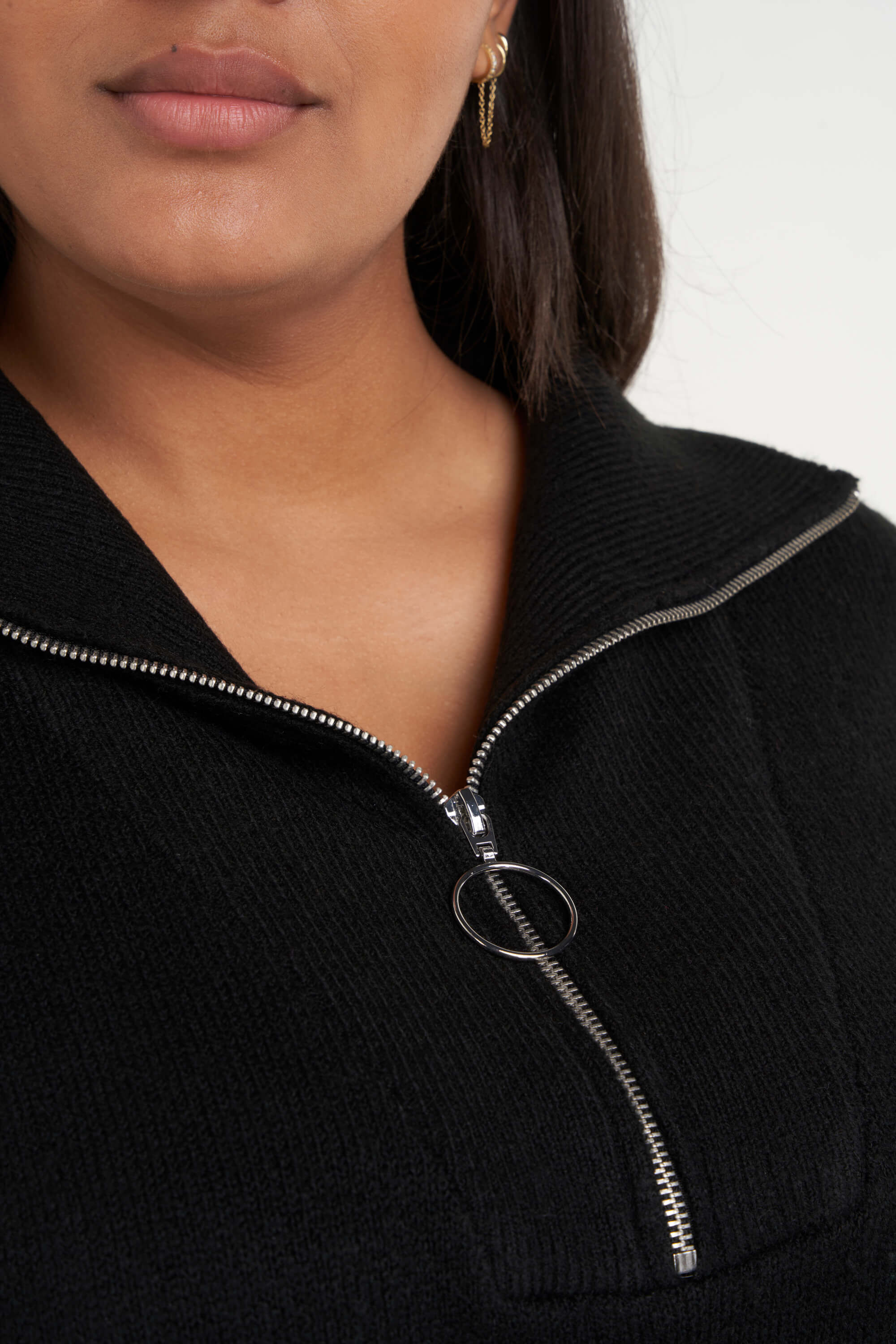 Lange trui met rits  image number 4