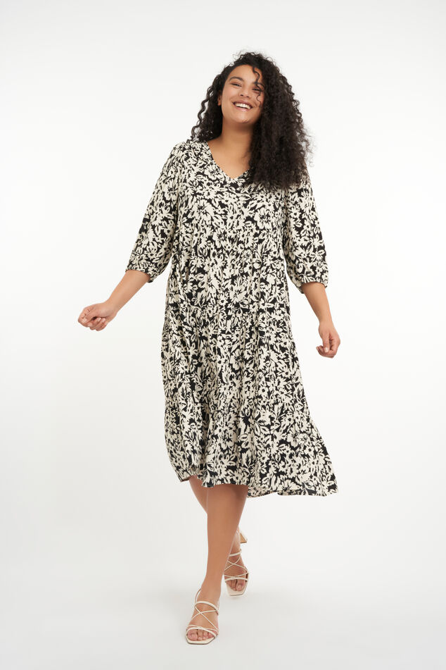 Lange jurk met print image number 0