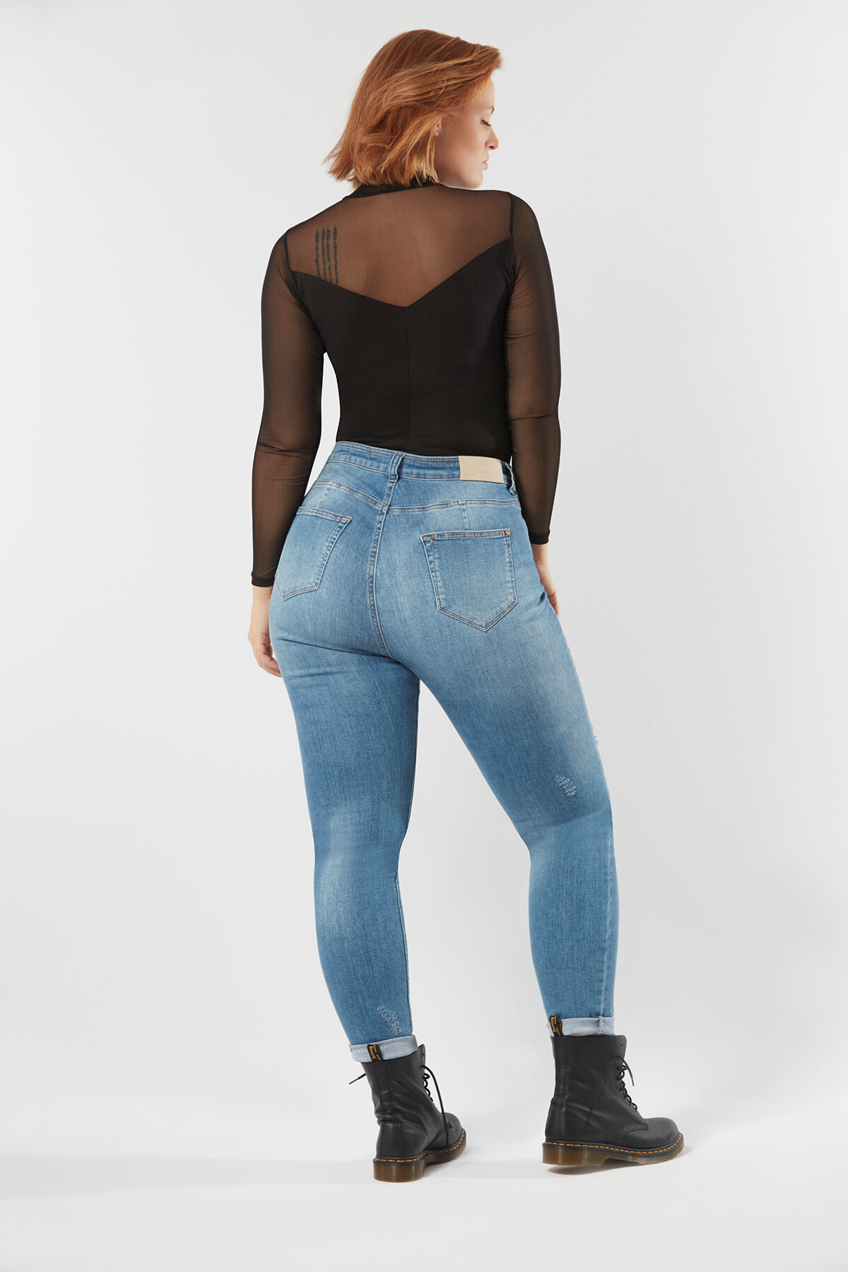 A fit skinny jeans stone wash image number 4