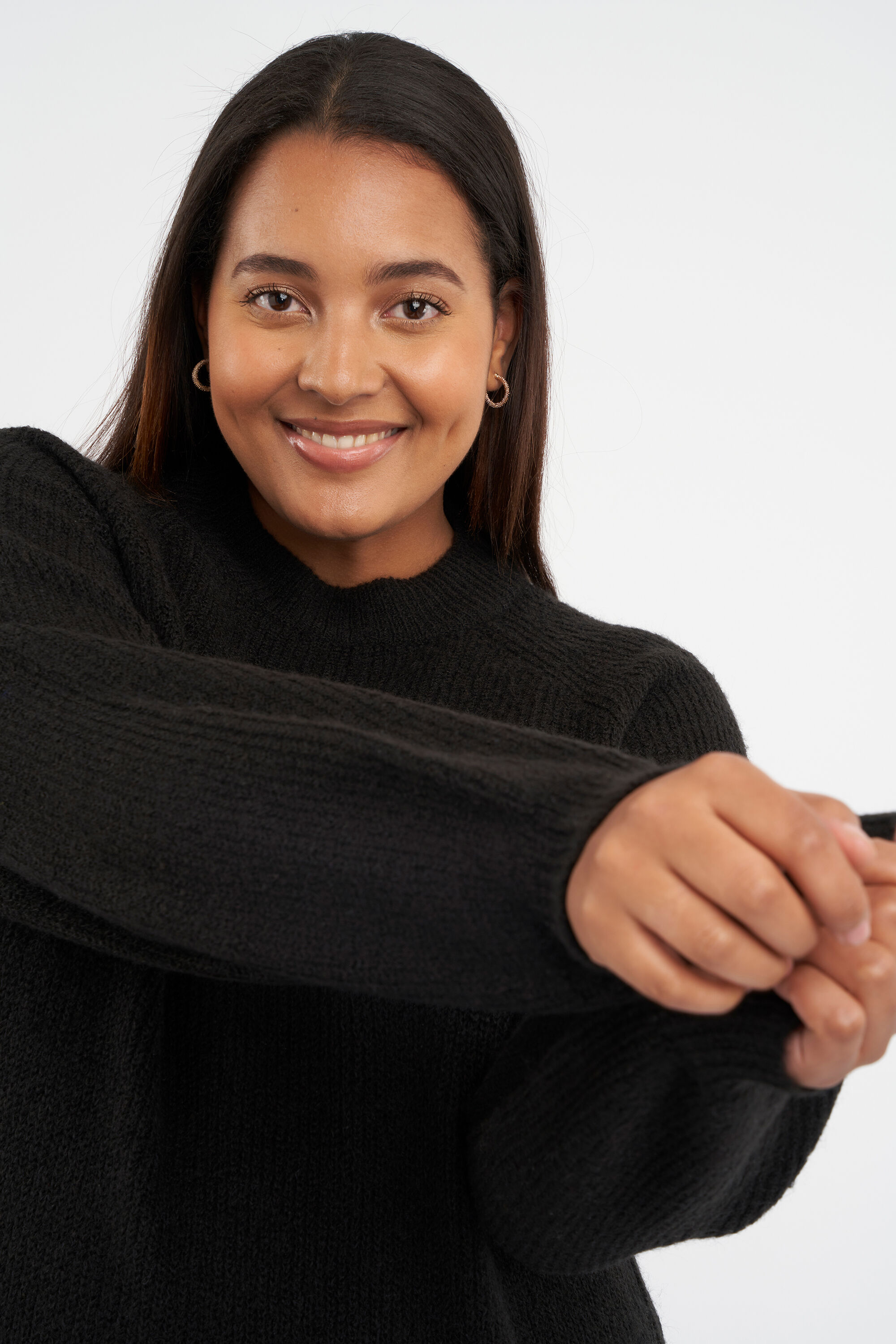 Gebreide lange trui image number 4