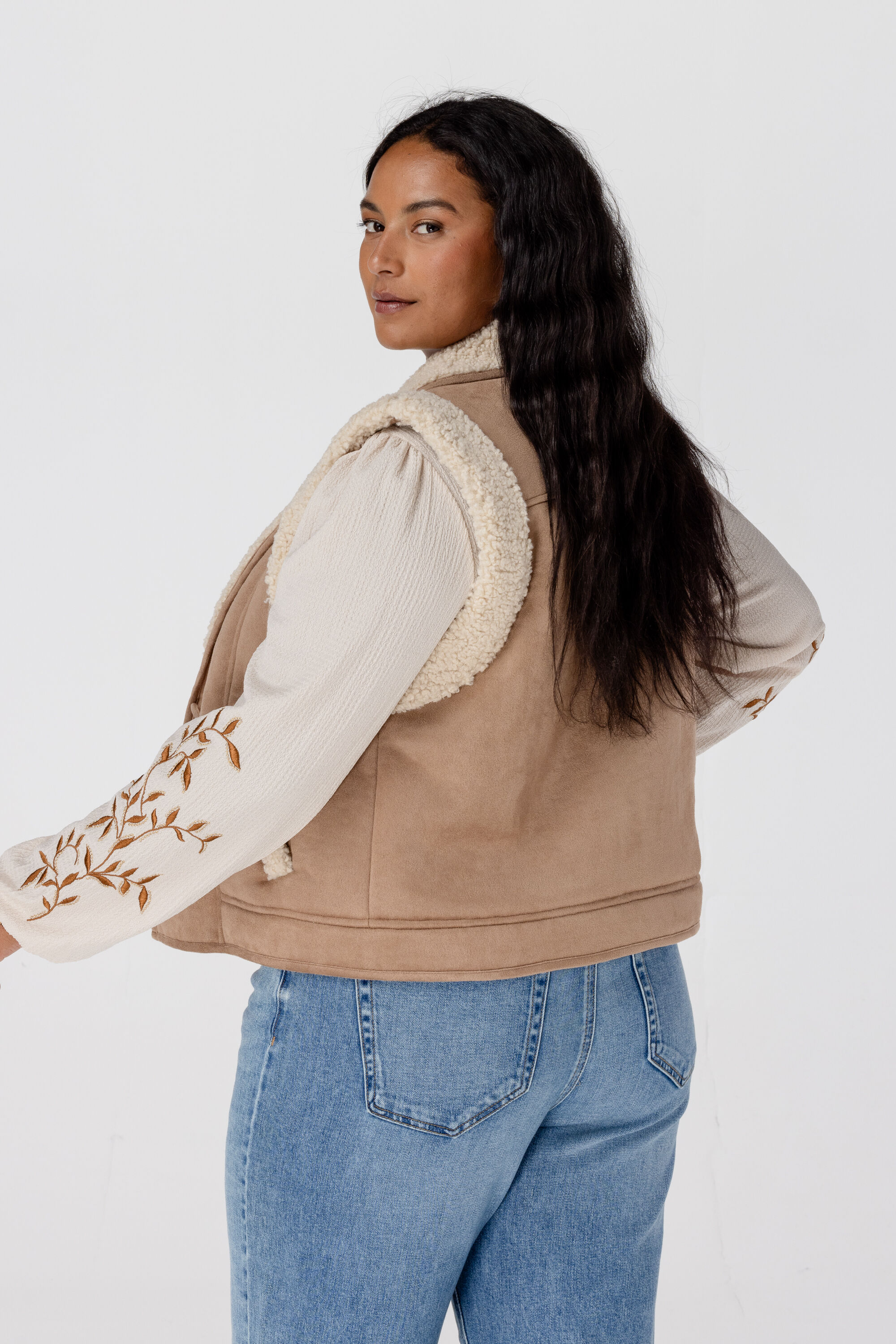 Gilet met teddy voering image number 3