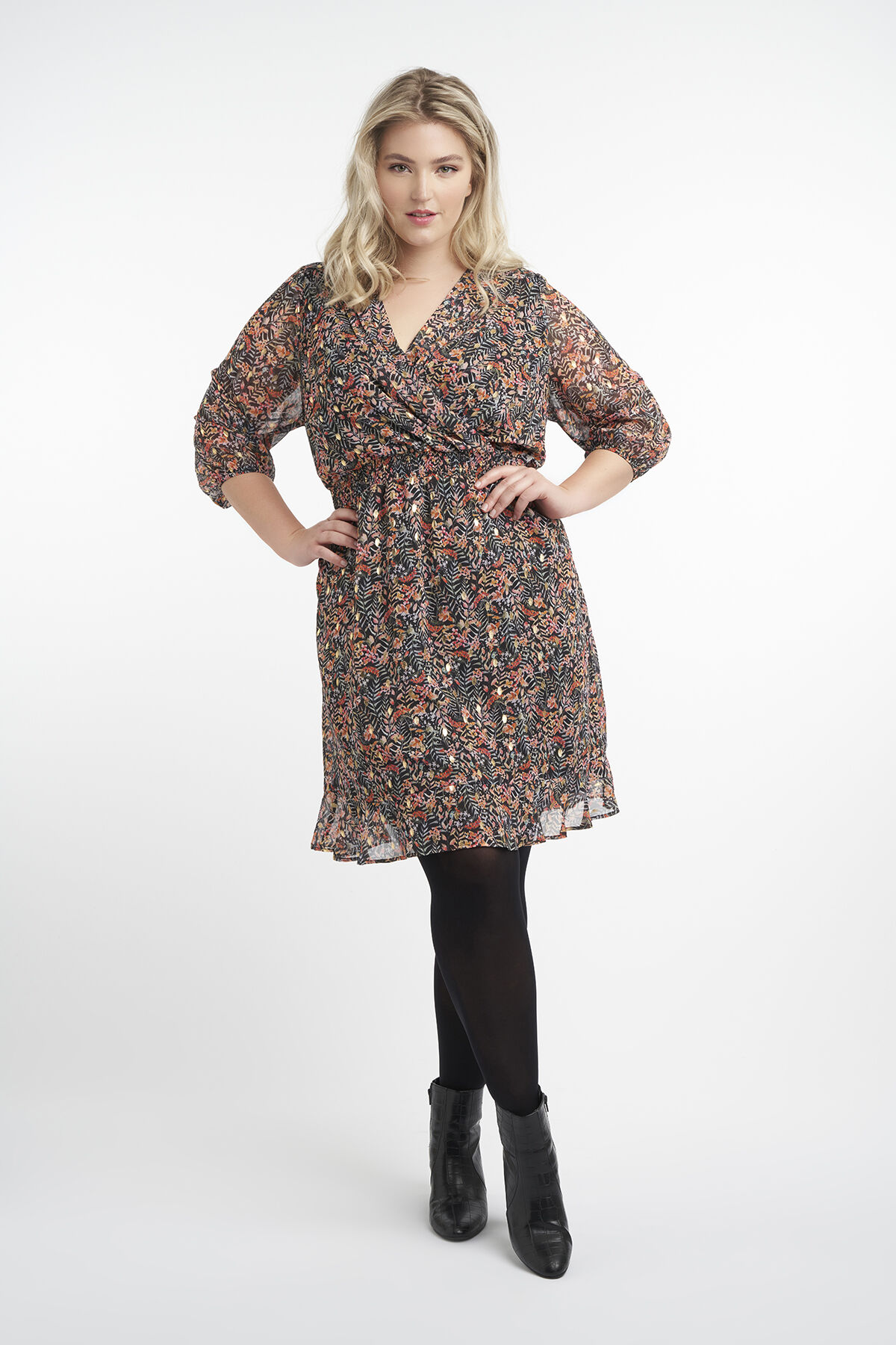 Overslagjurk met print image number 5