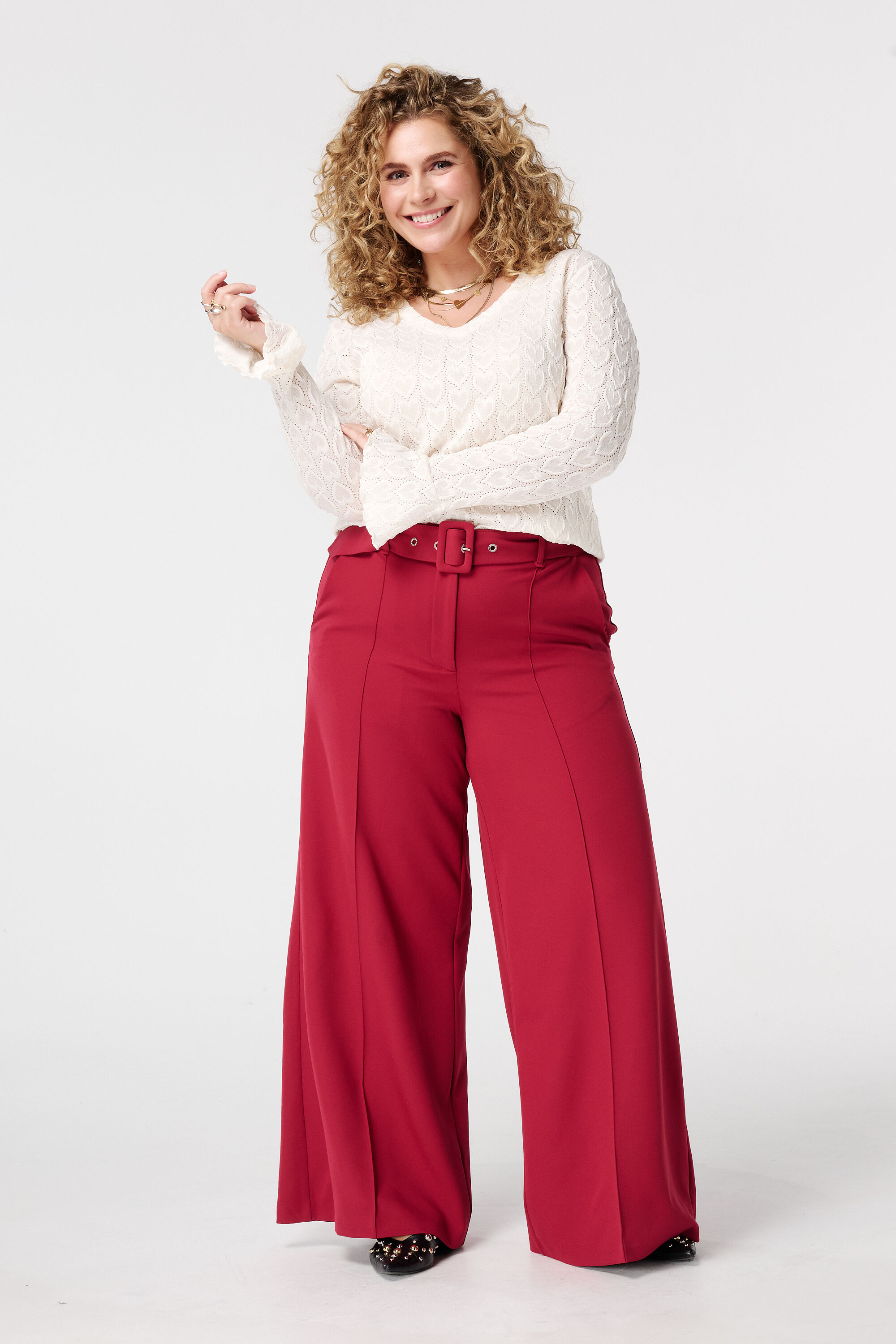 Top met trompetmouwen image number 5