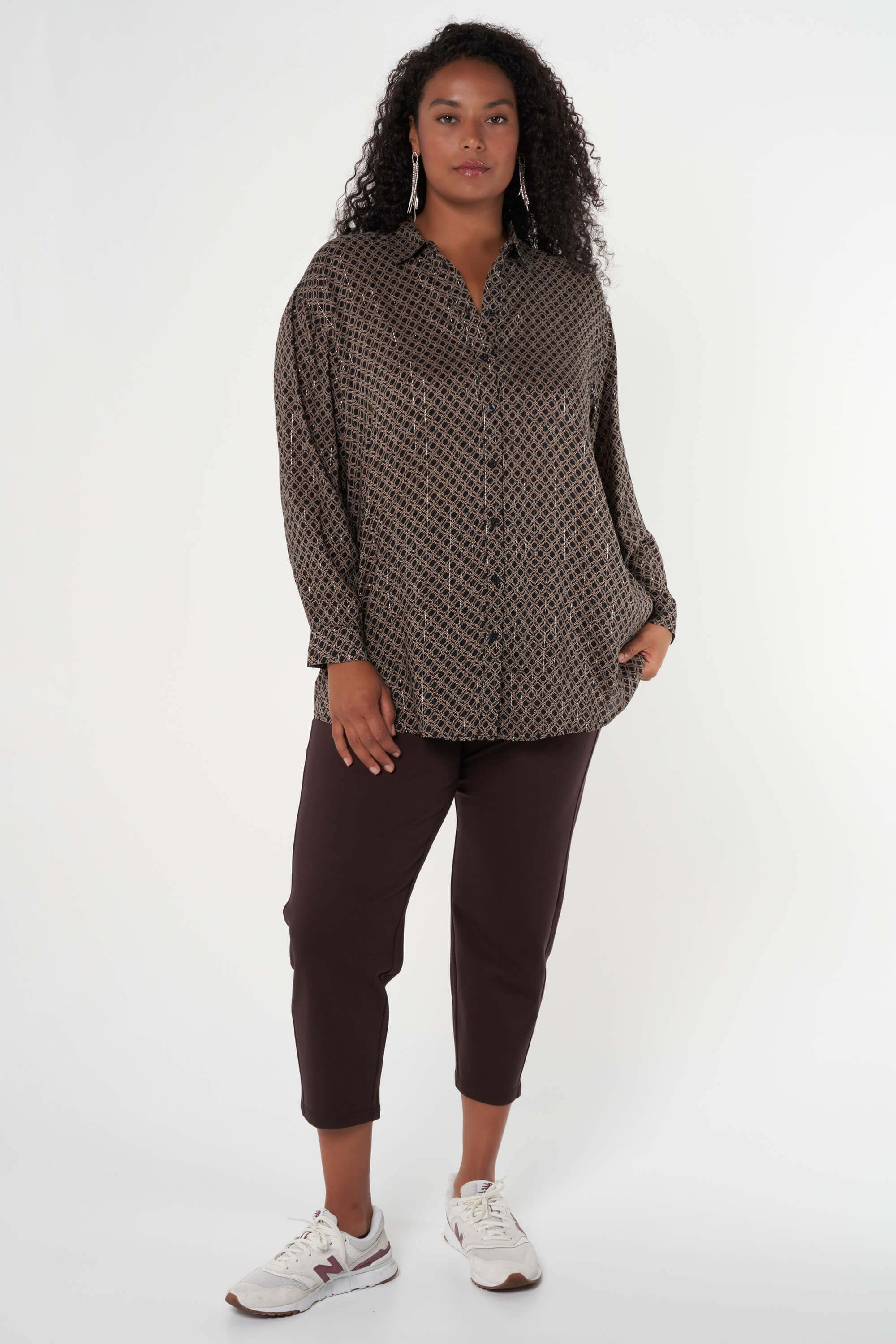 Luchtige blouse met print image number 7