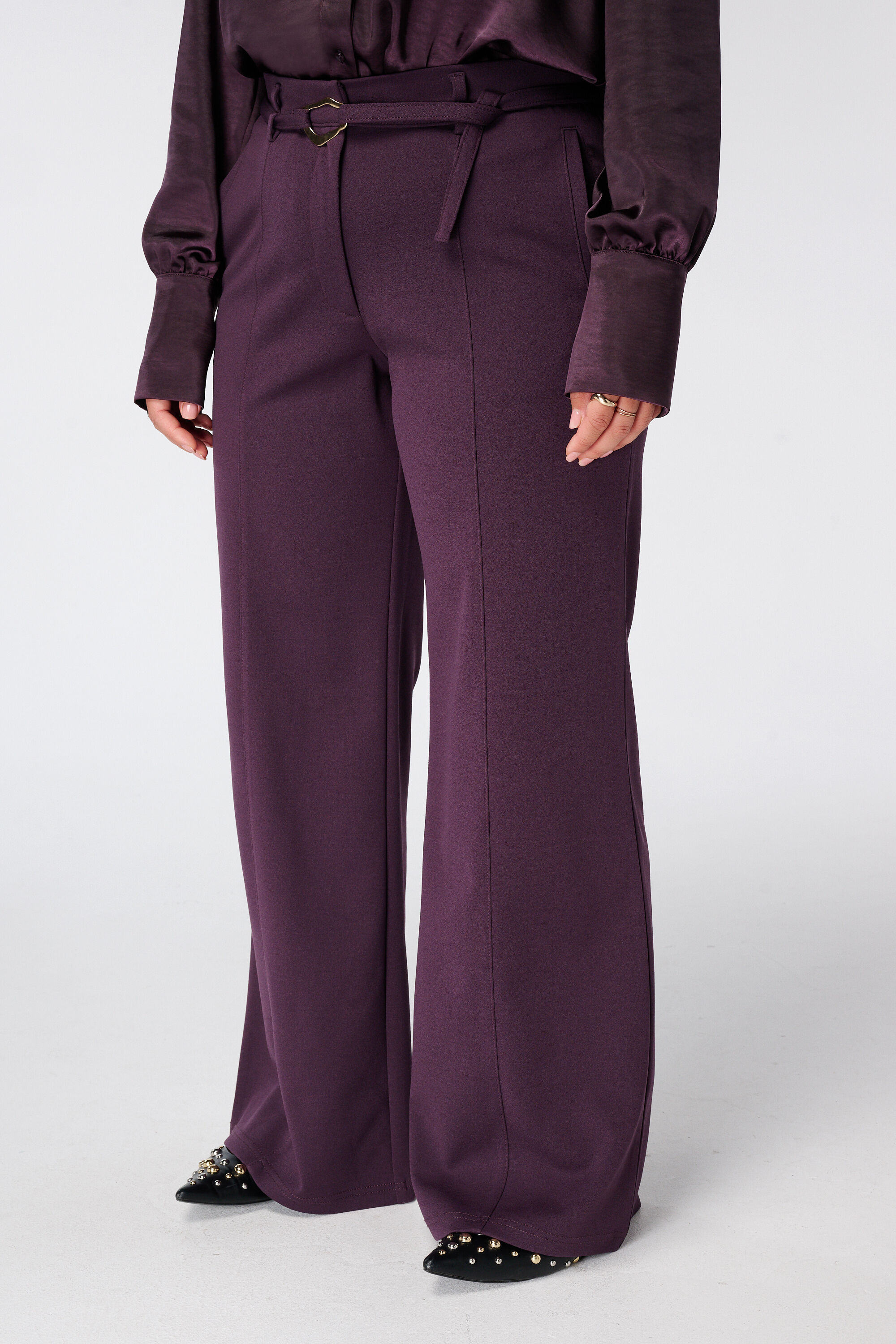 Rechte pantalon met ceintuur image number 5