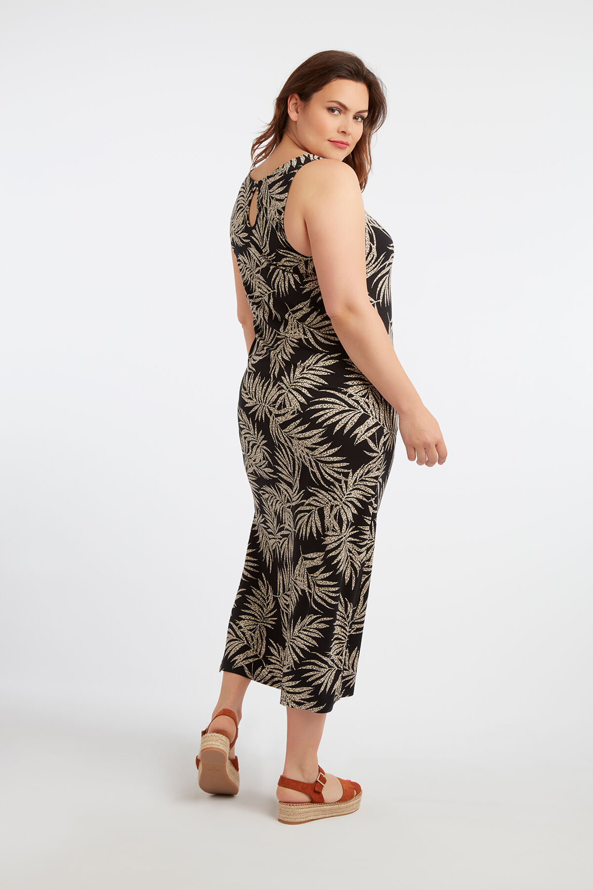 Lange mouwloze jurk image number 3