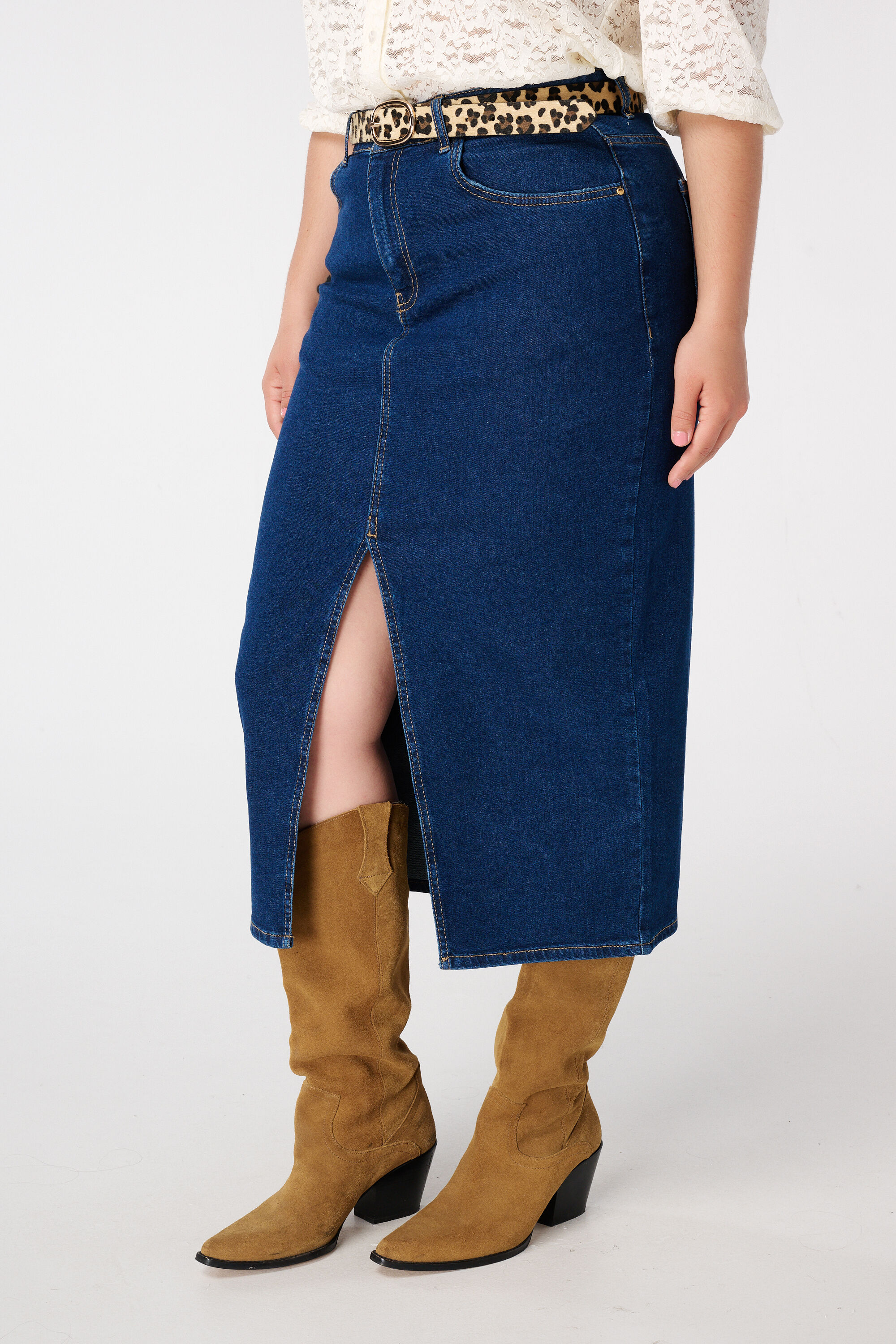 Midi rok denim image number 5