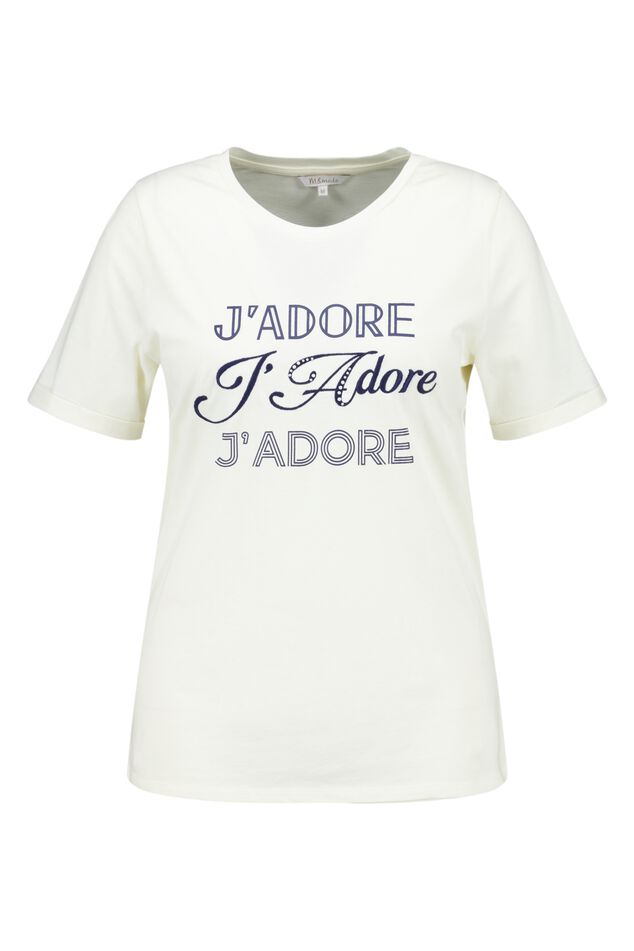 T-shirt met tekst "J'adore" image 1