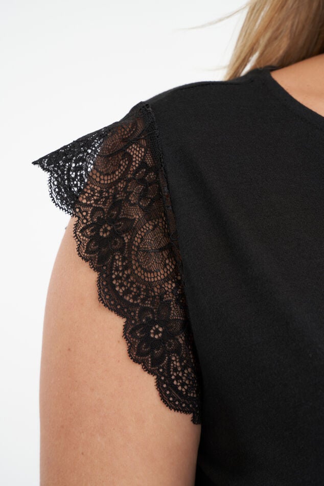 Nachthemd met kanten detail image number 6