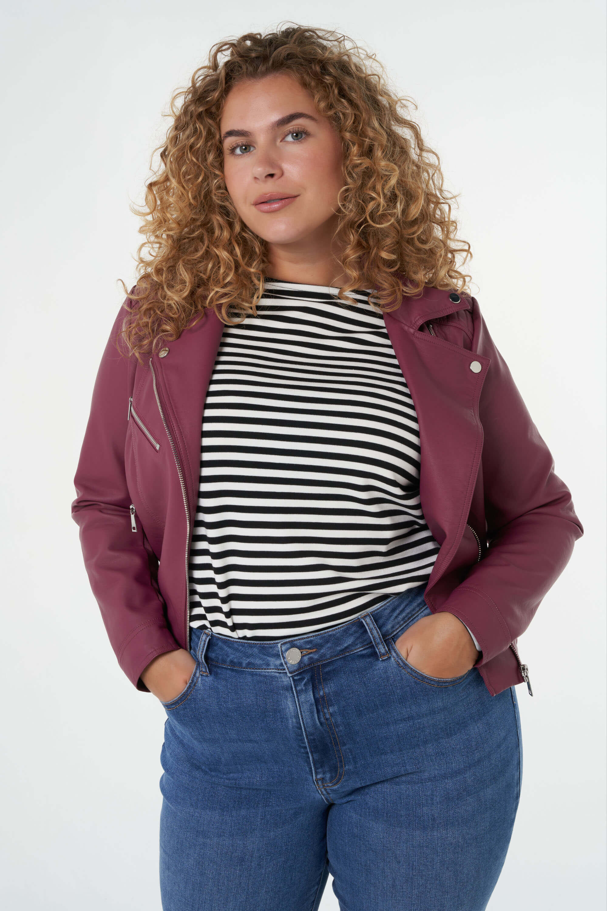 Jas van imitatieleer image number 6