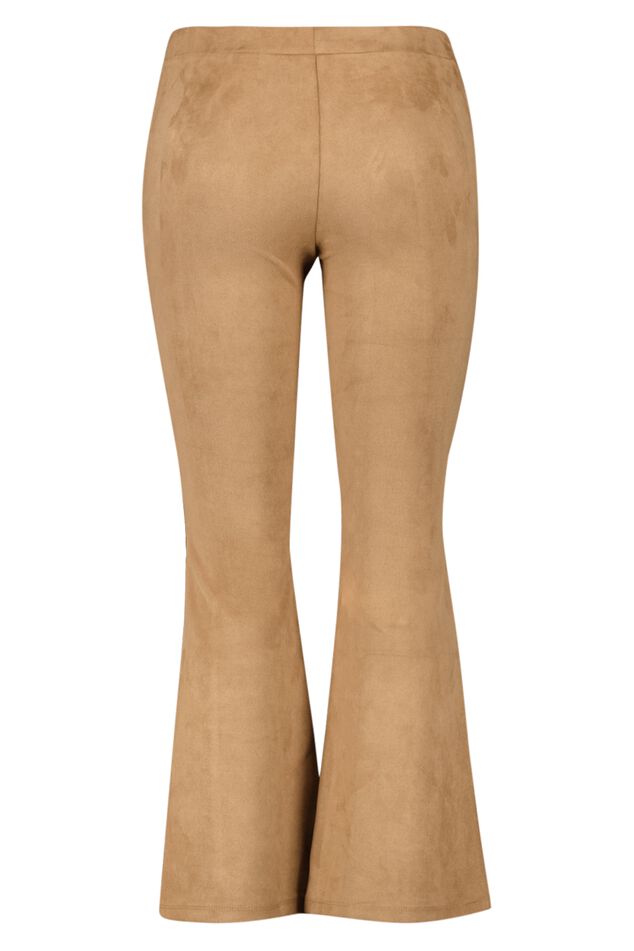 Suede flared legging image number 2