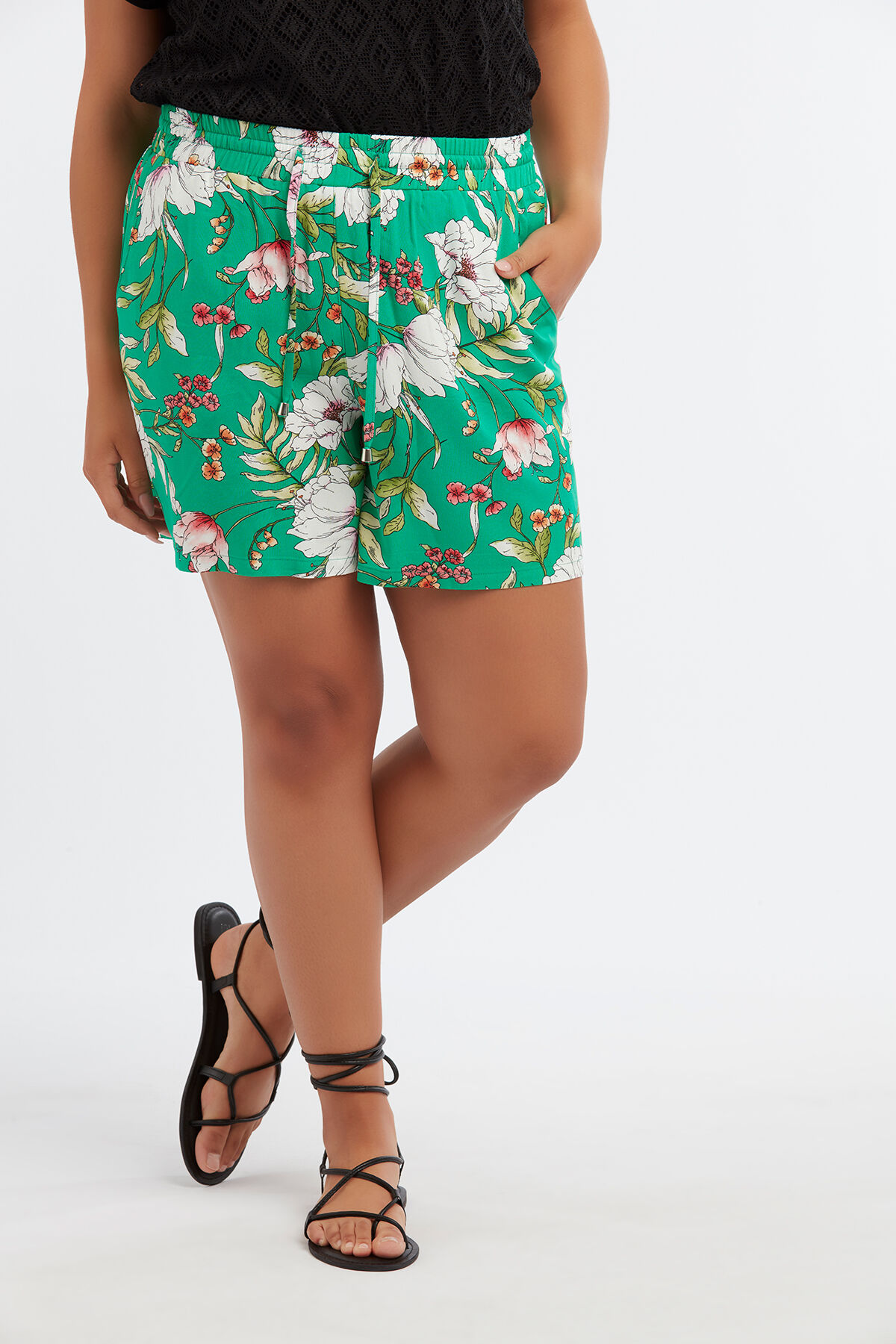 Viscose short met print image number 3