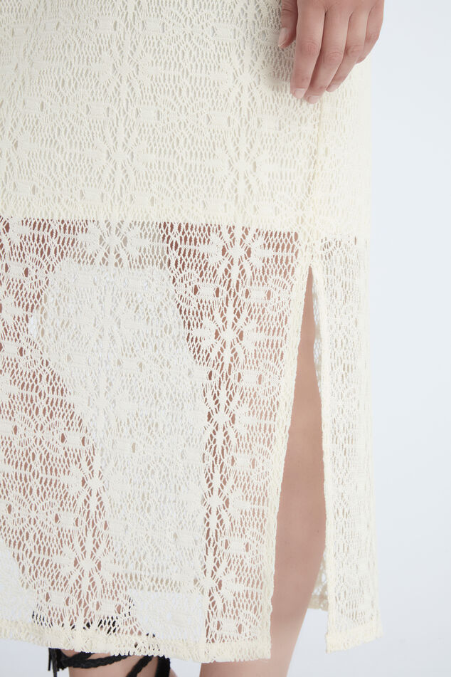 Lange crochet jurk image number 3