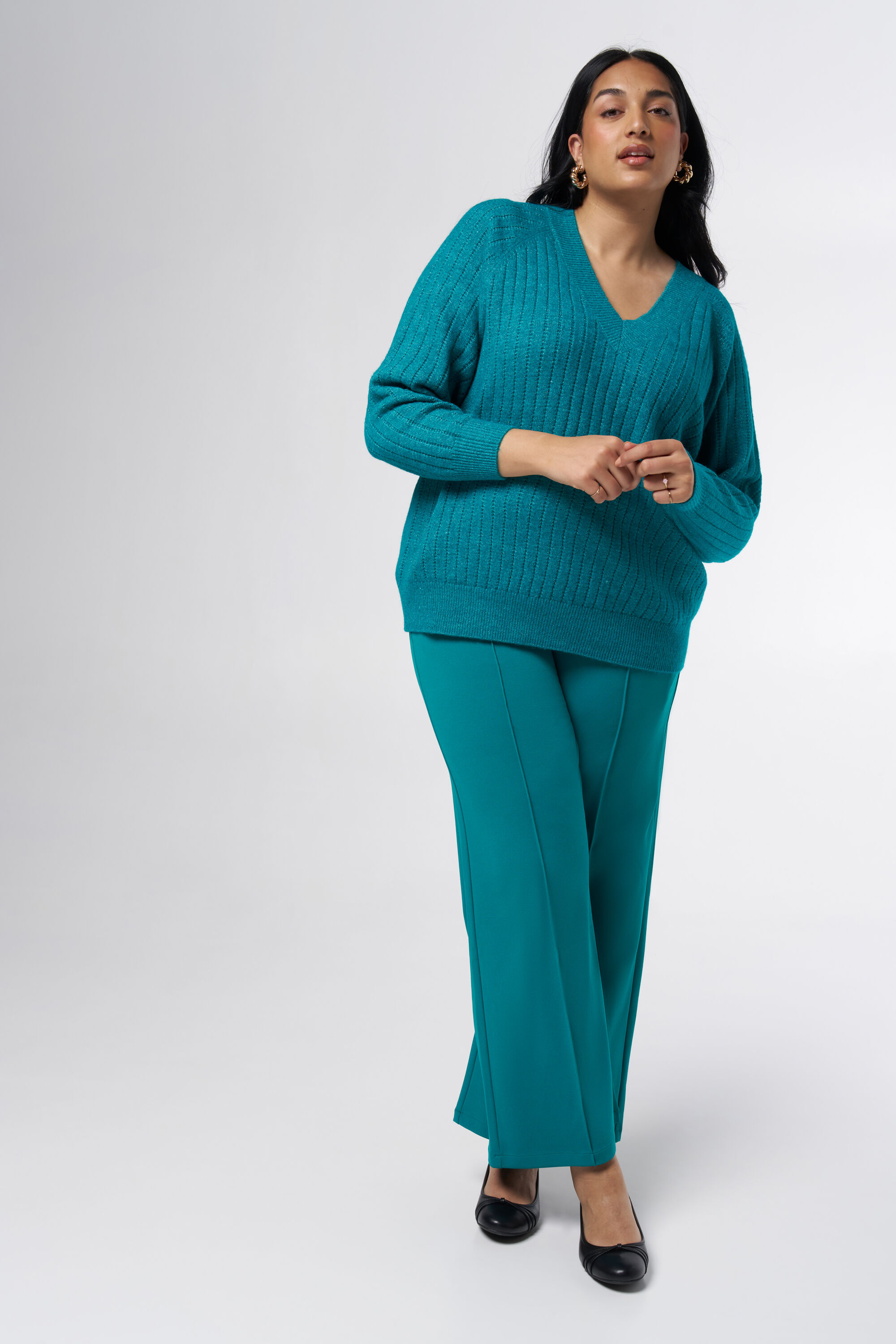 Gebreide trui met structuur image number 5