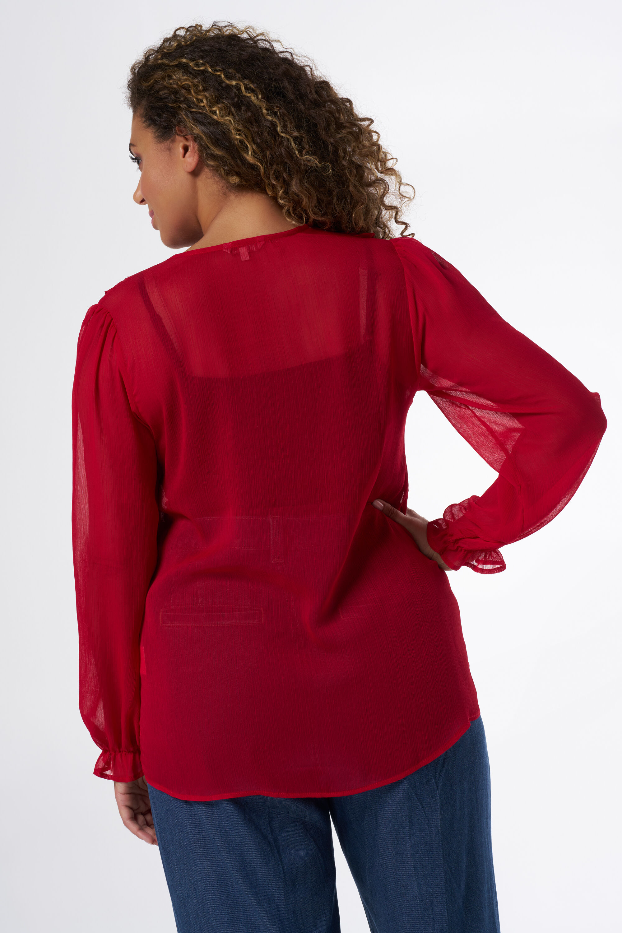 Blouse met volants image number 3