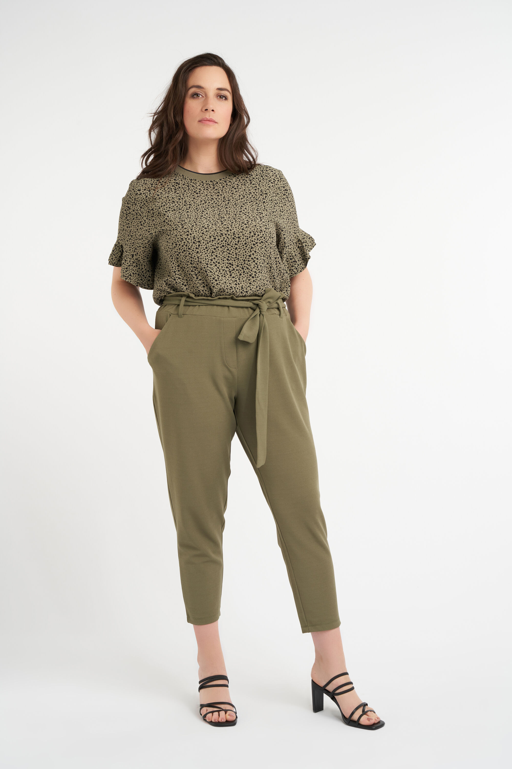 Broek met strikceintuur image number 4