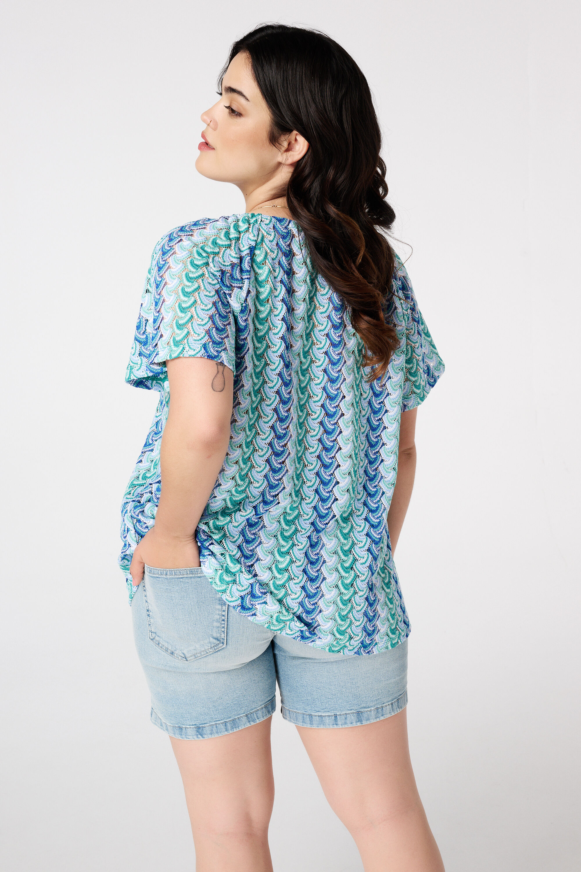 Top met gebreide look image number 3