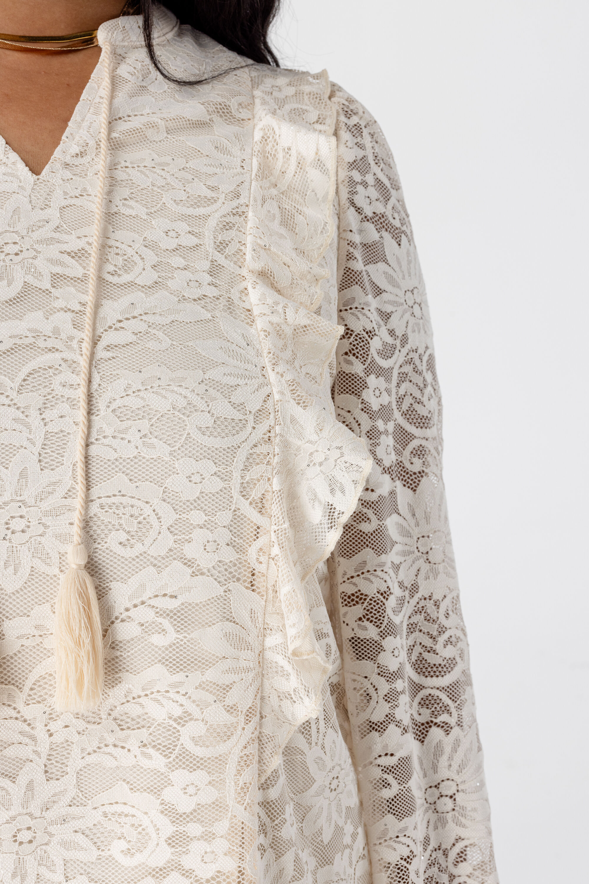 Top met kant image number 4