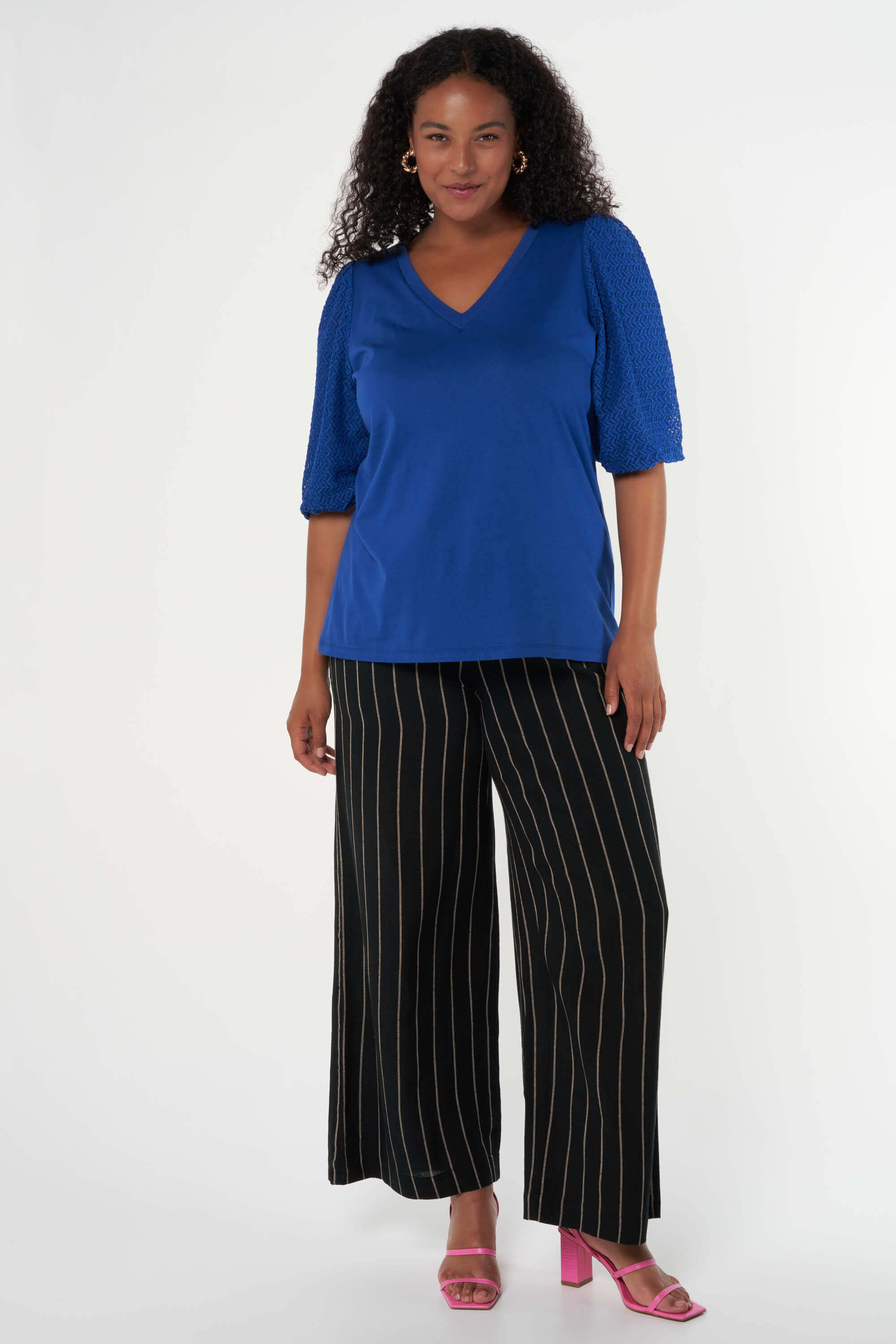 Top met structuur mouwen image number 6