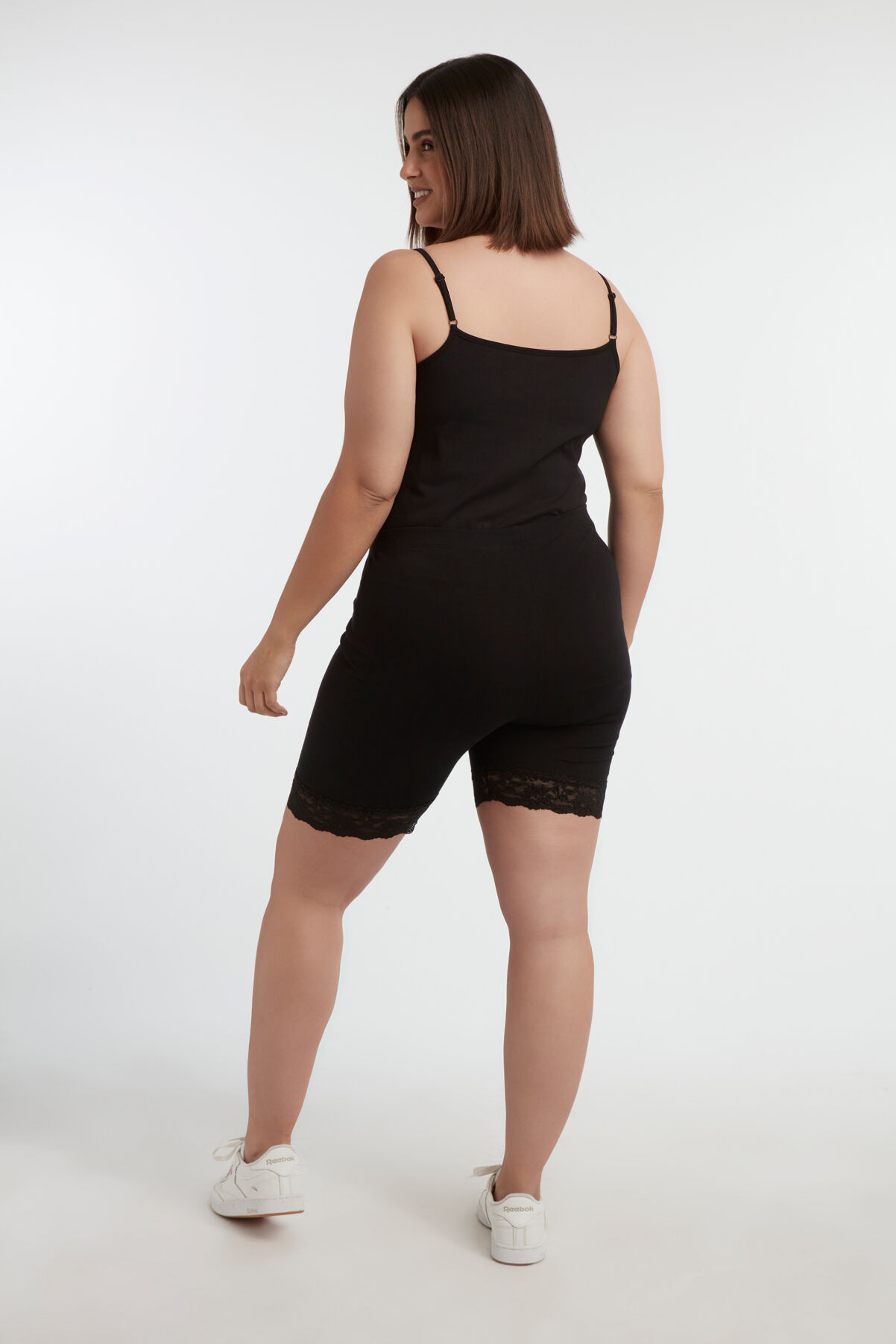 2-pack Korte legging met kant image number 3