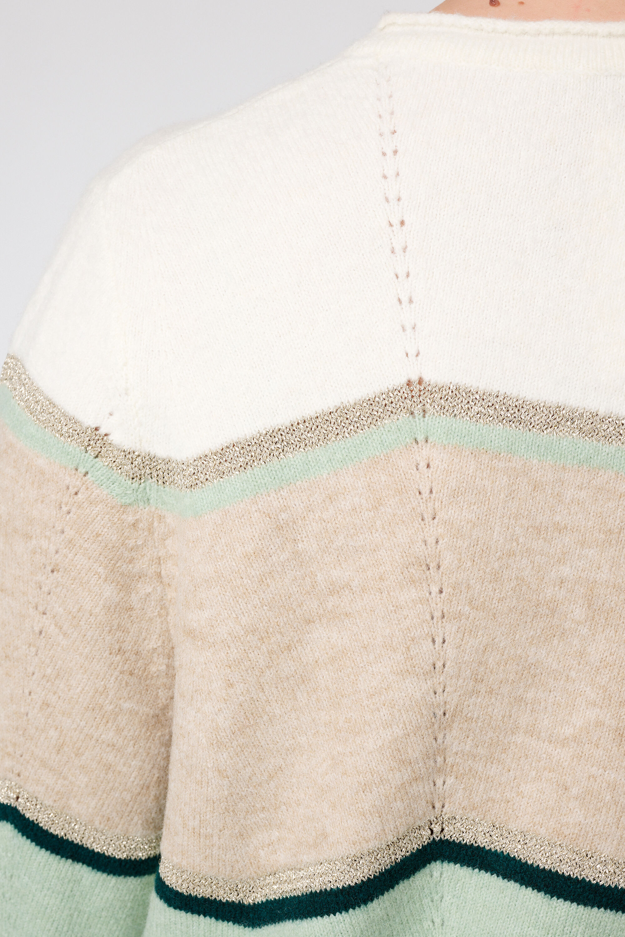 Trui met print en lurex image number 6