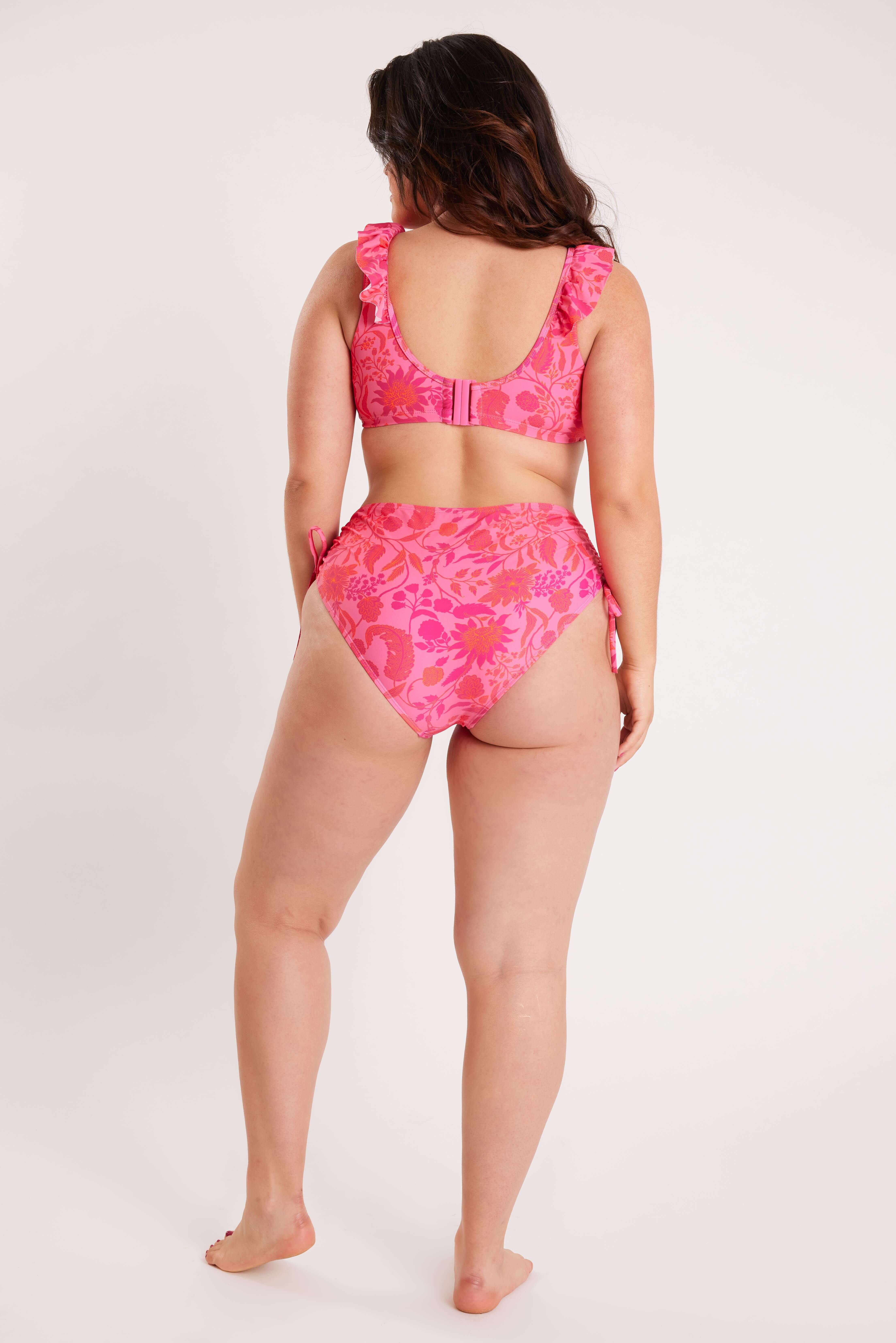 Pink high on sale waisted bikini