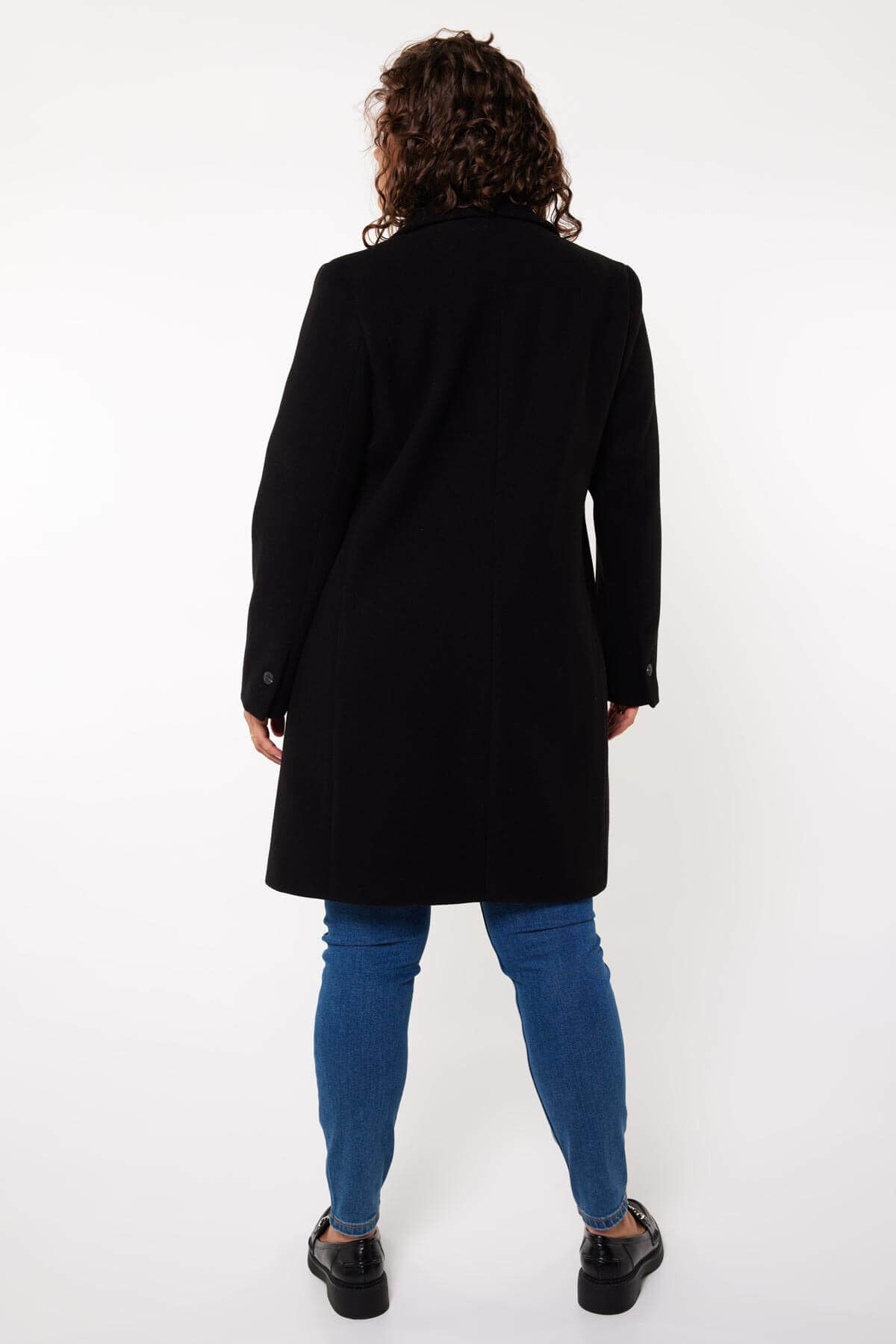 Mantel jas met knopen image number 4