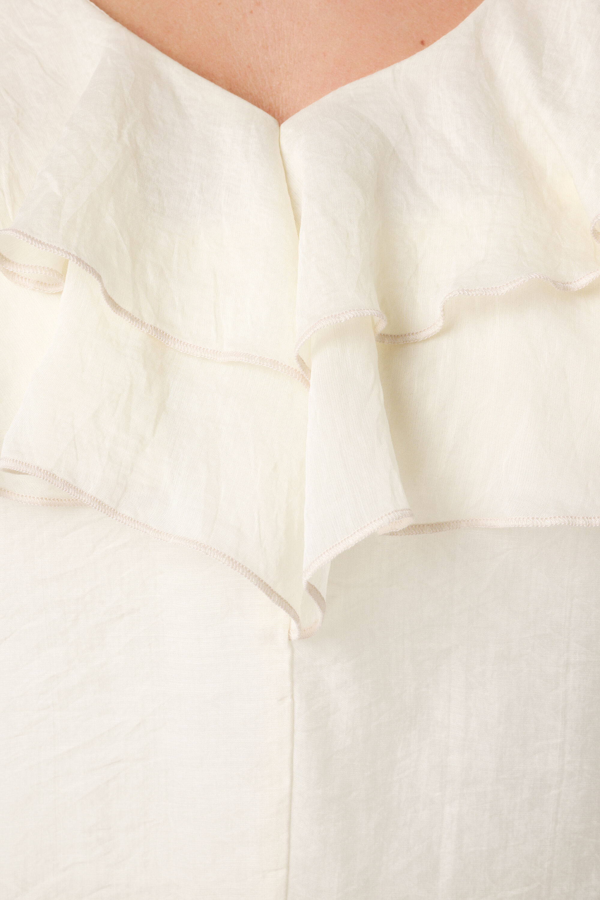 Blouse met ruches en pofmouwen image number 6