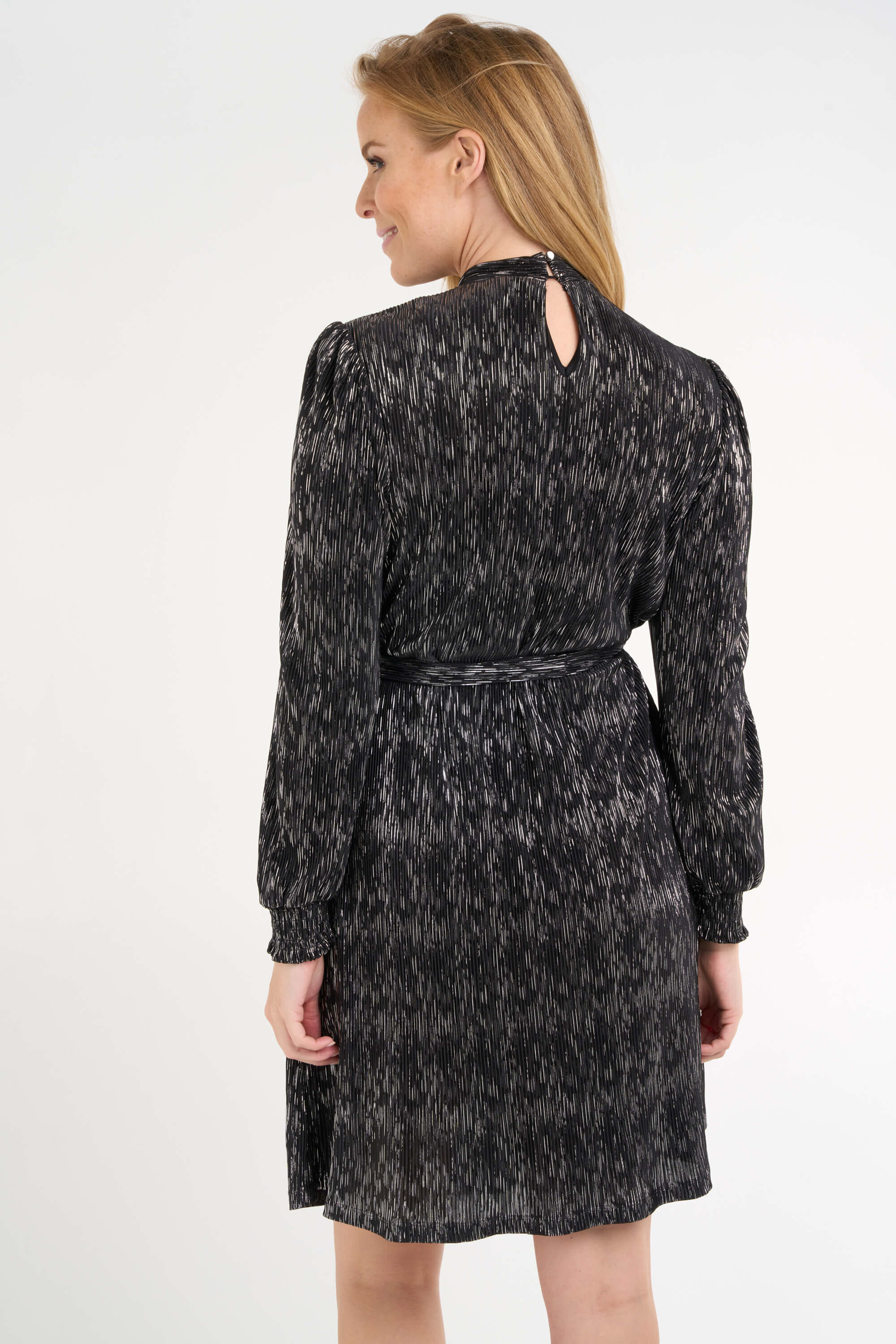 Glitterjurk met ceintuur image number 4