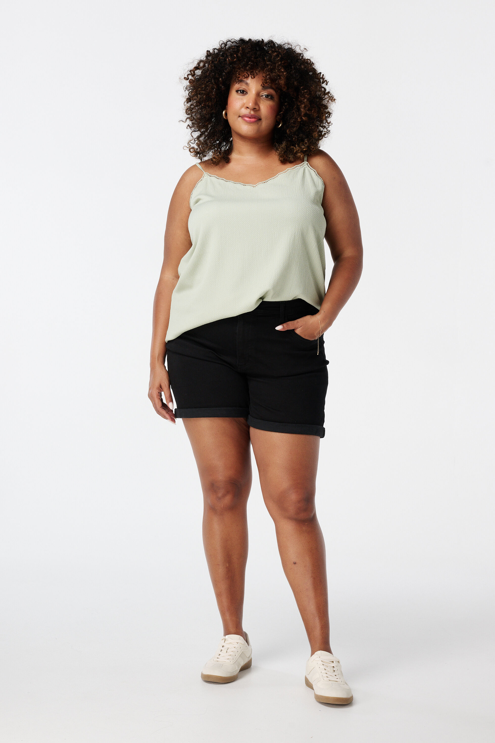 Mouwloze top met structuur image number 5